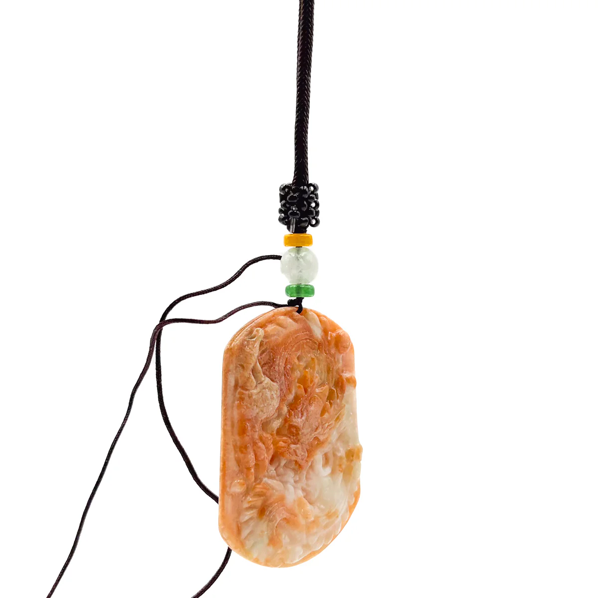 Certified Red 100% Burma Natural A Jade Jadeite Pendant Dragon Amulet - Image 8