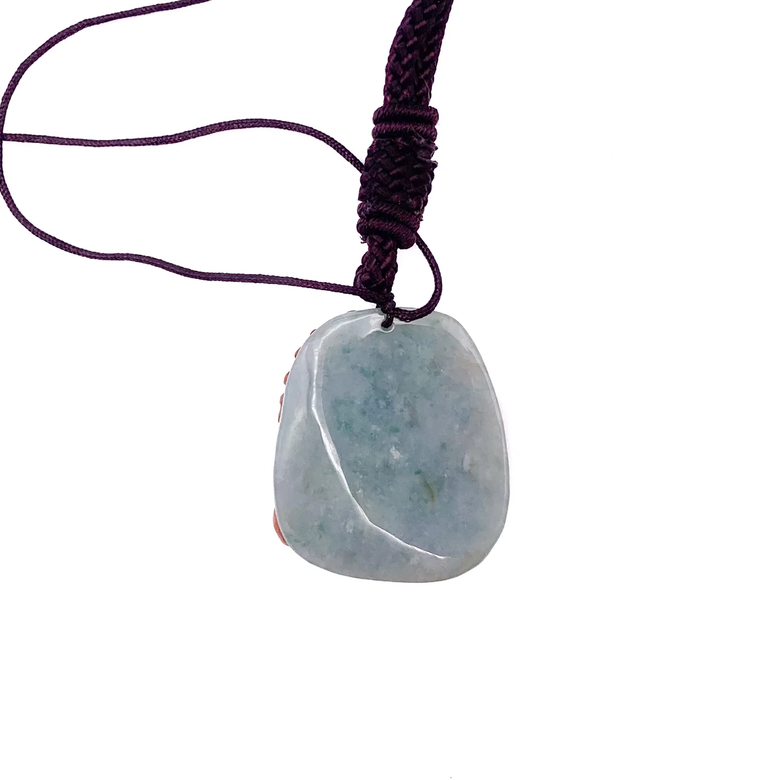 Certified Red Burma Natural A Jade Jadeite Pendant Butterfly Flower - Image 9