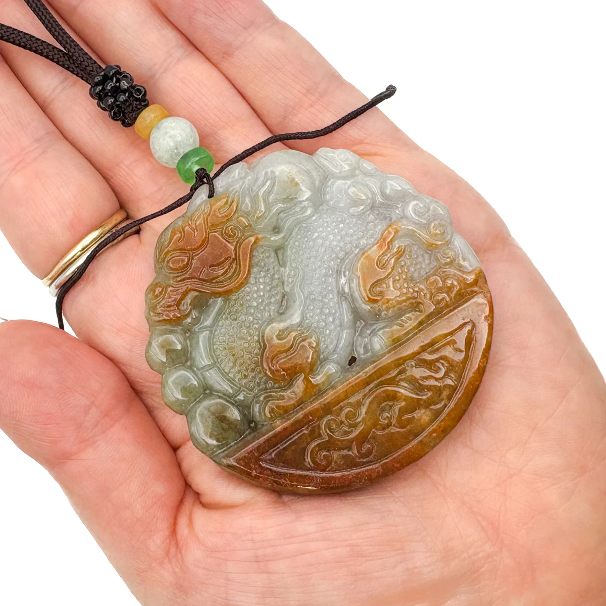 Certified Red Burma Natural A Jade Jadeite Pendant Dragon Mouse Rat Necklace - Image 14