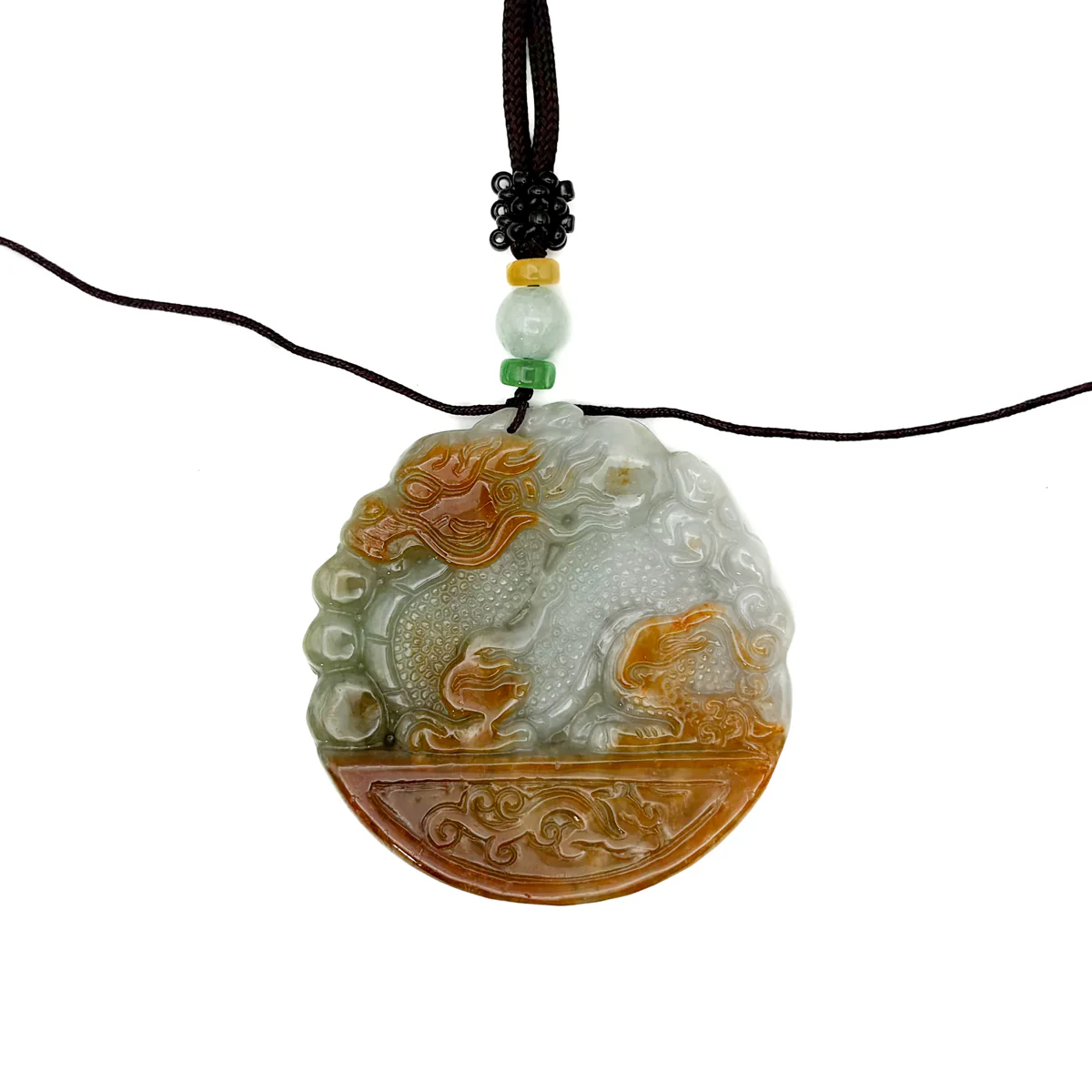 Certified Red Burma Natural A Jade Jadeite Pendant Dragon Mouse Rat Necklace - Image 3