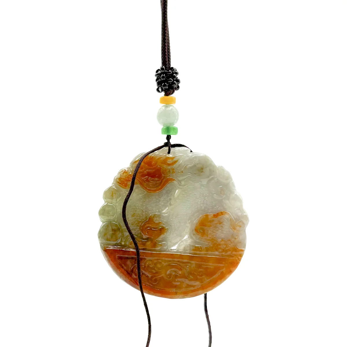 Certified Red Burma Natural A Jade Jadeite Pendant Dragon Mouse Rat Necklace - Image 5