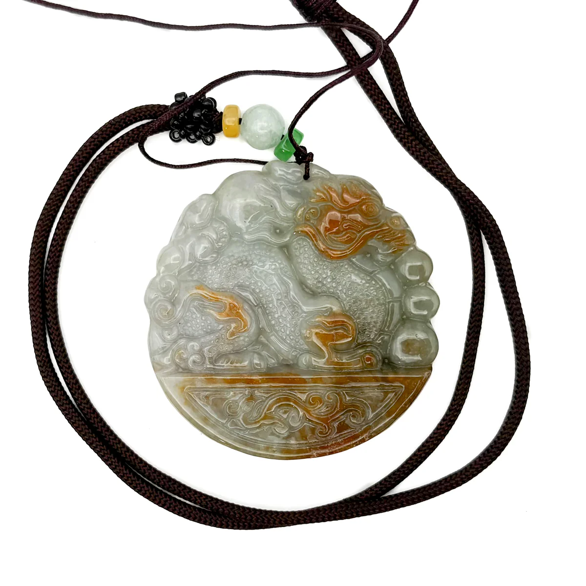 Certified Red Burma Natural A Jade Jadeite Pendant Dragon Mouse Rat Necklace - Image 8