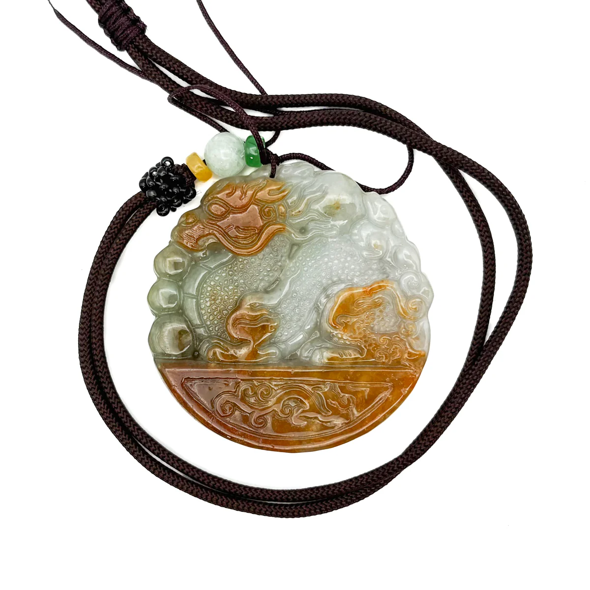 Certified Red Burma Natural A Jade Jadeite Pendant Dragon Mouse Rat Necklace - Image 9