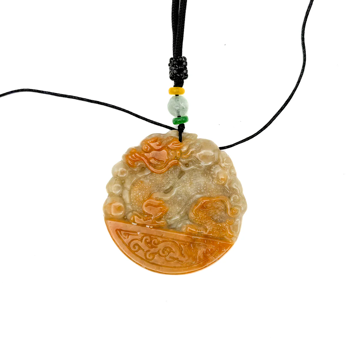 Certified Red Burma Natural A Jade Jadeite Pendant Dragon Mouse Rat - Image 5