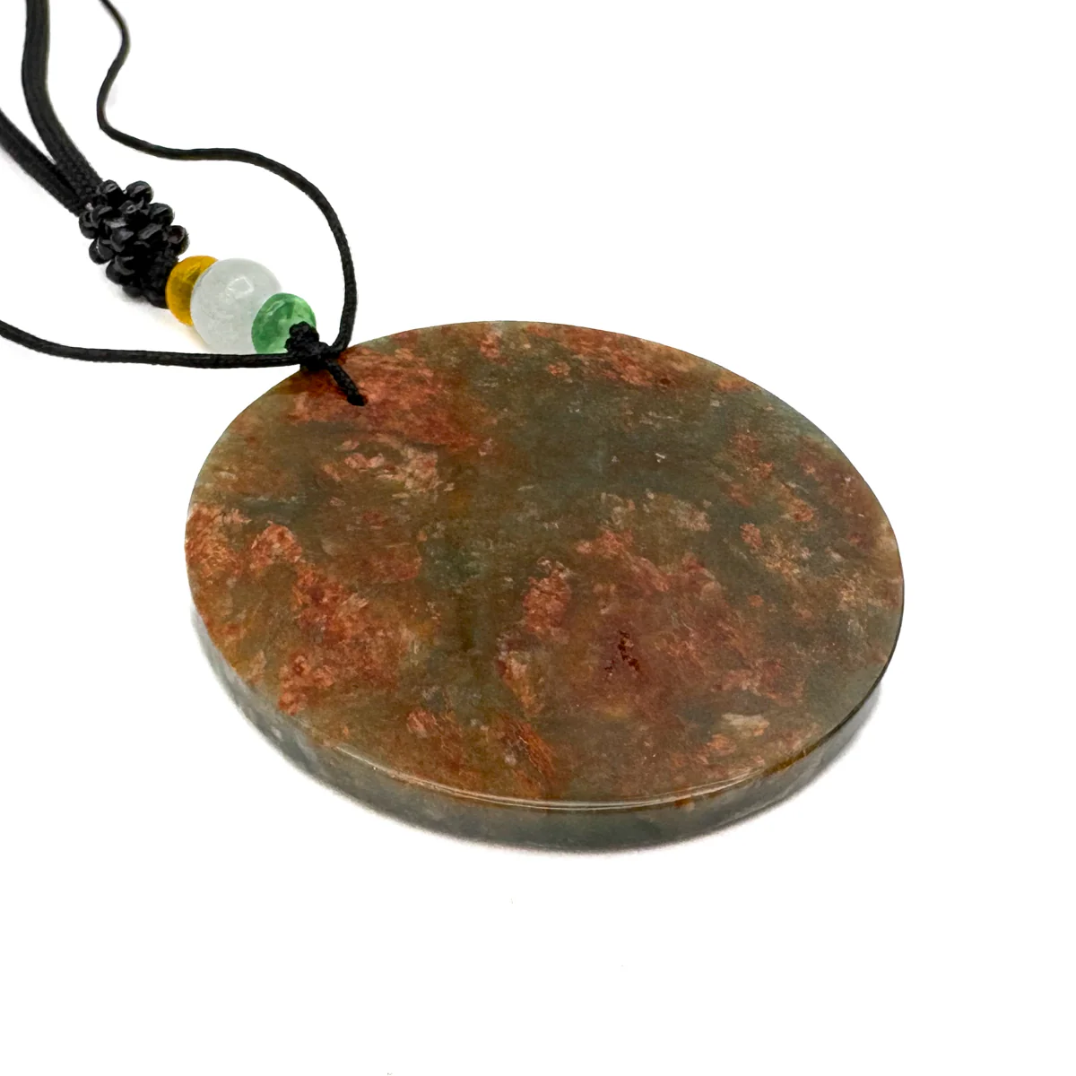 Certified Red Green Burma Natural A Jade Jadeite Pendant Dragon Bead Necklace - Image 10