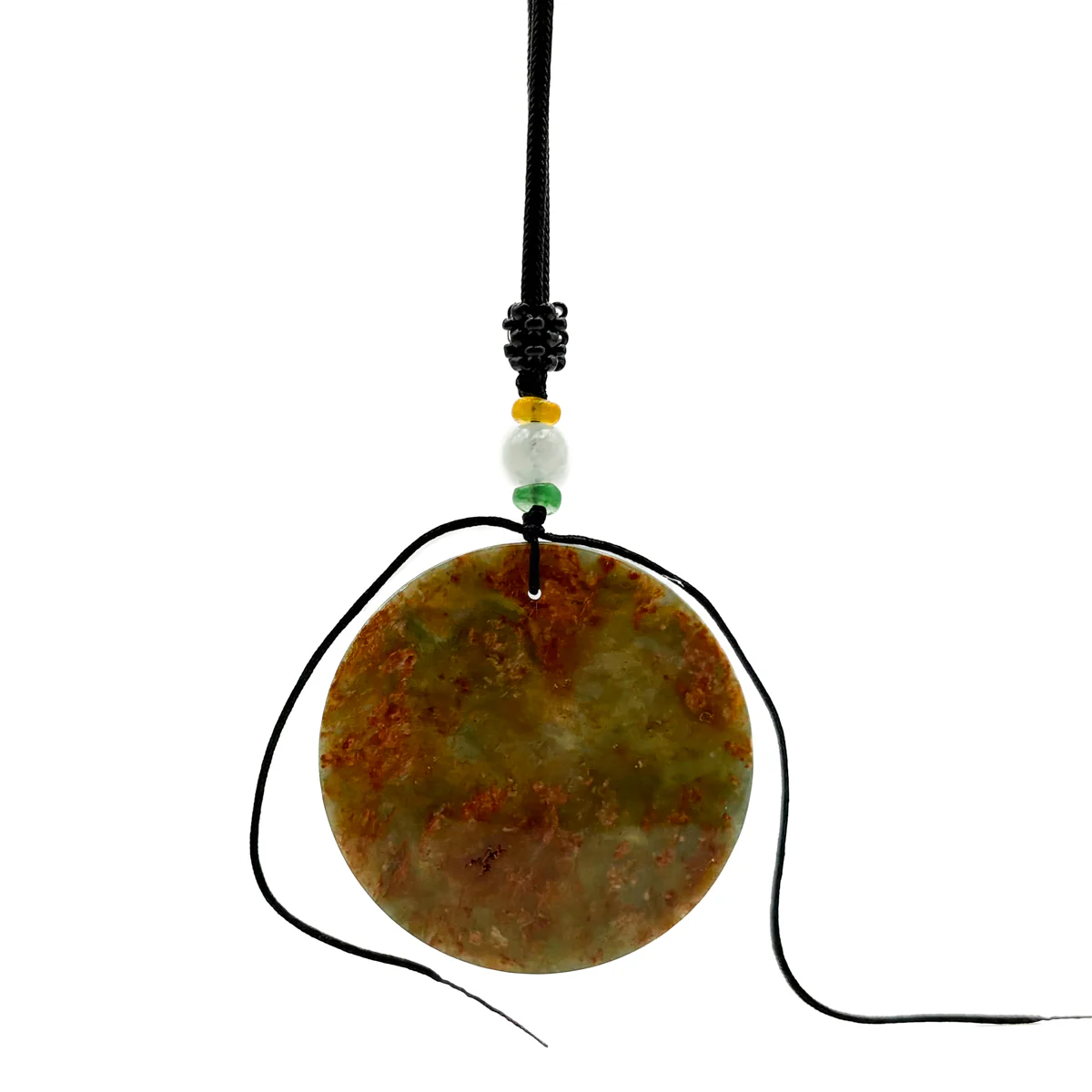 Certified Red Green Burma Natural A Jade Jadeite Pendant Dragon Bead Necklace - Image 14