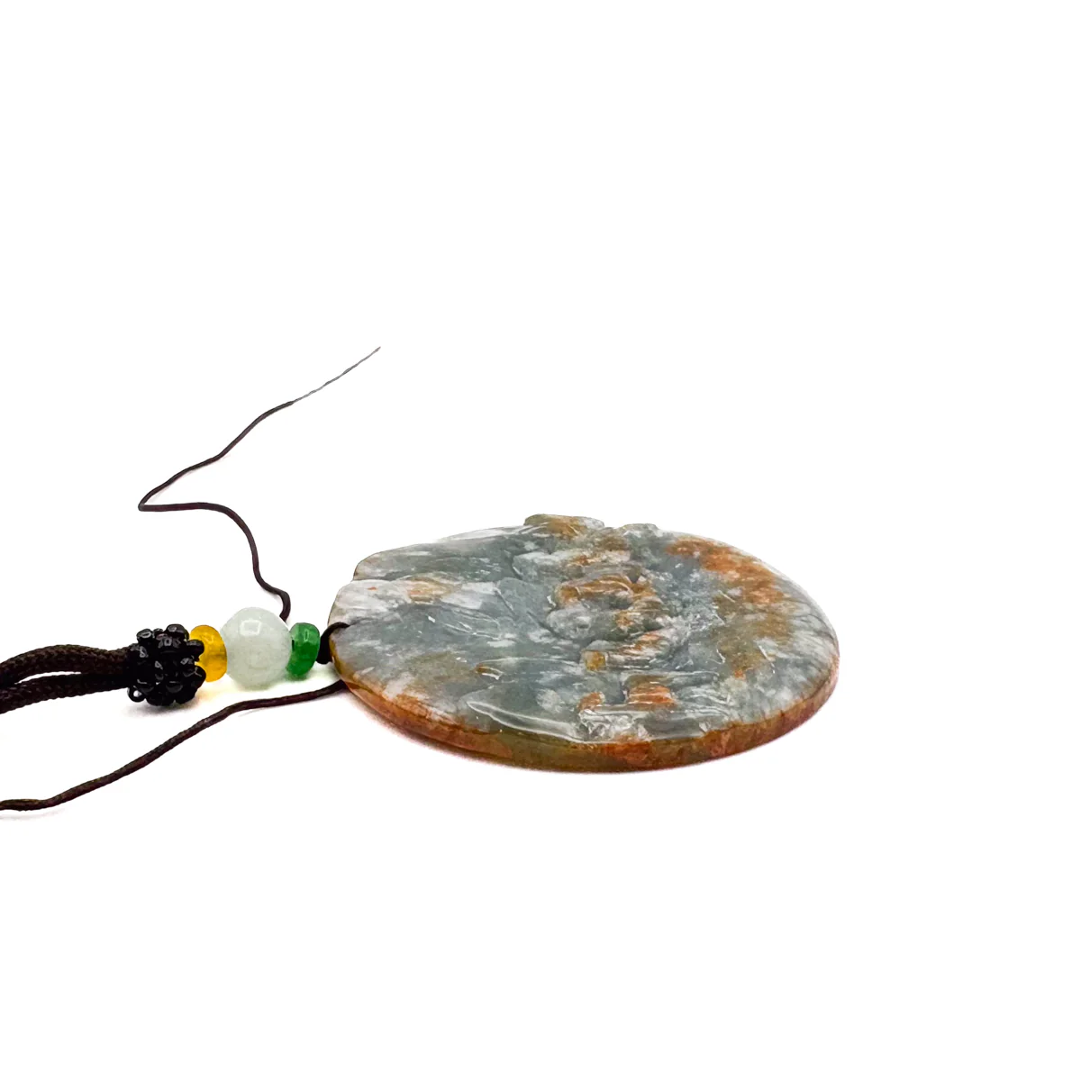 Certified Red Natural A Jade Pendant Perseverance Wild Horses #733 - Image 11