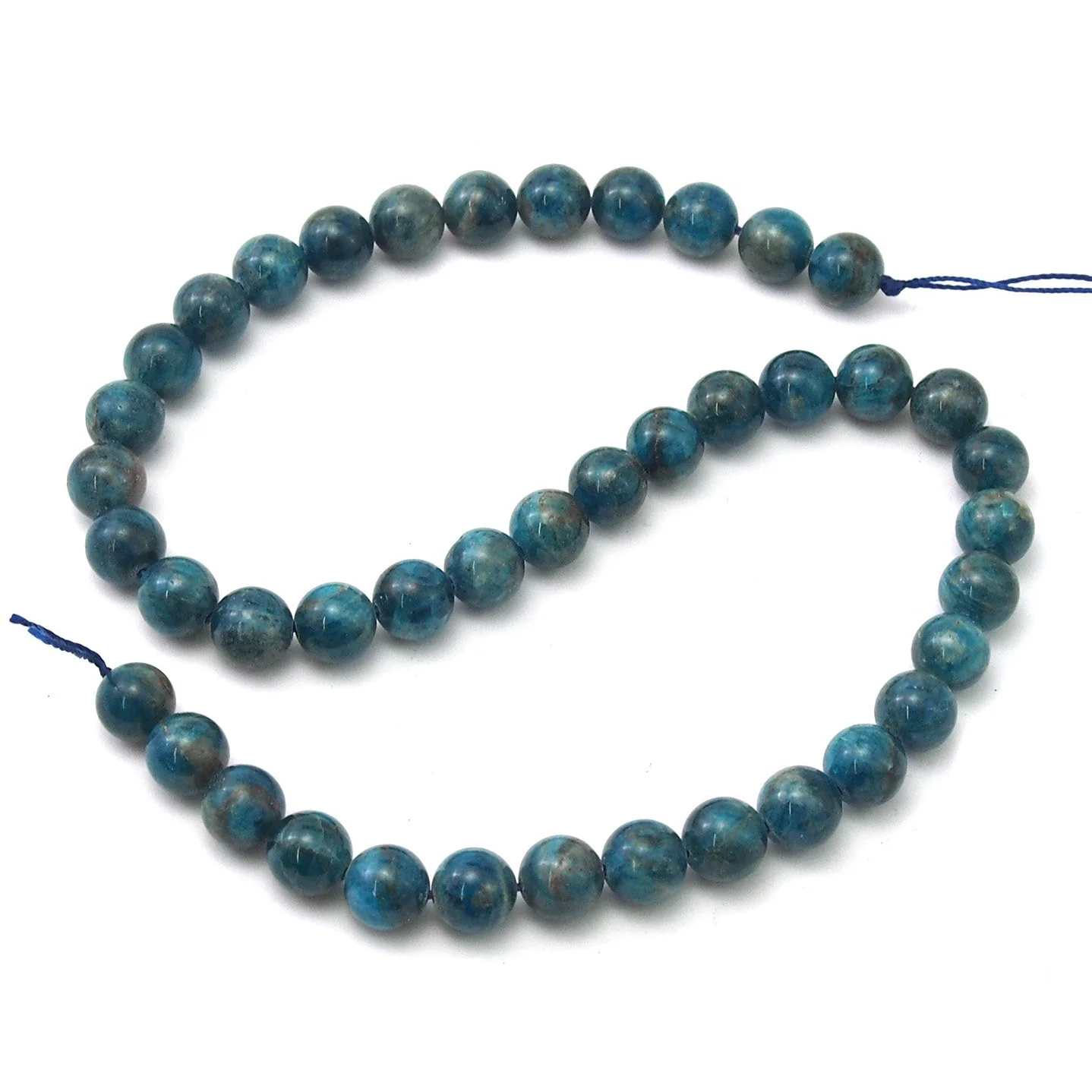 Cerulean Apatite Smooth Rounds 9mm - Image 3