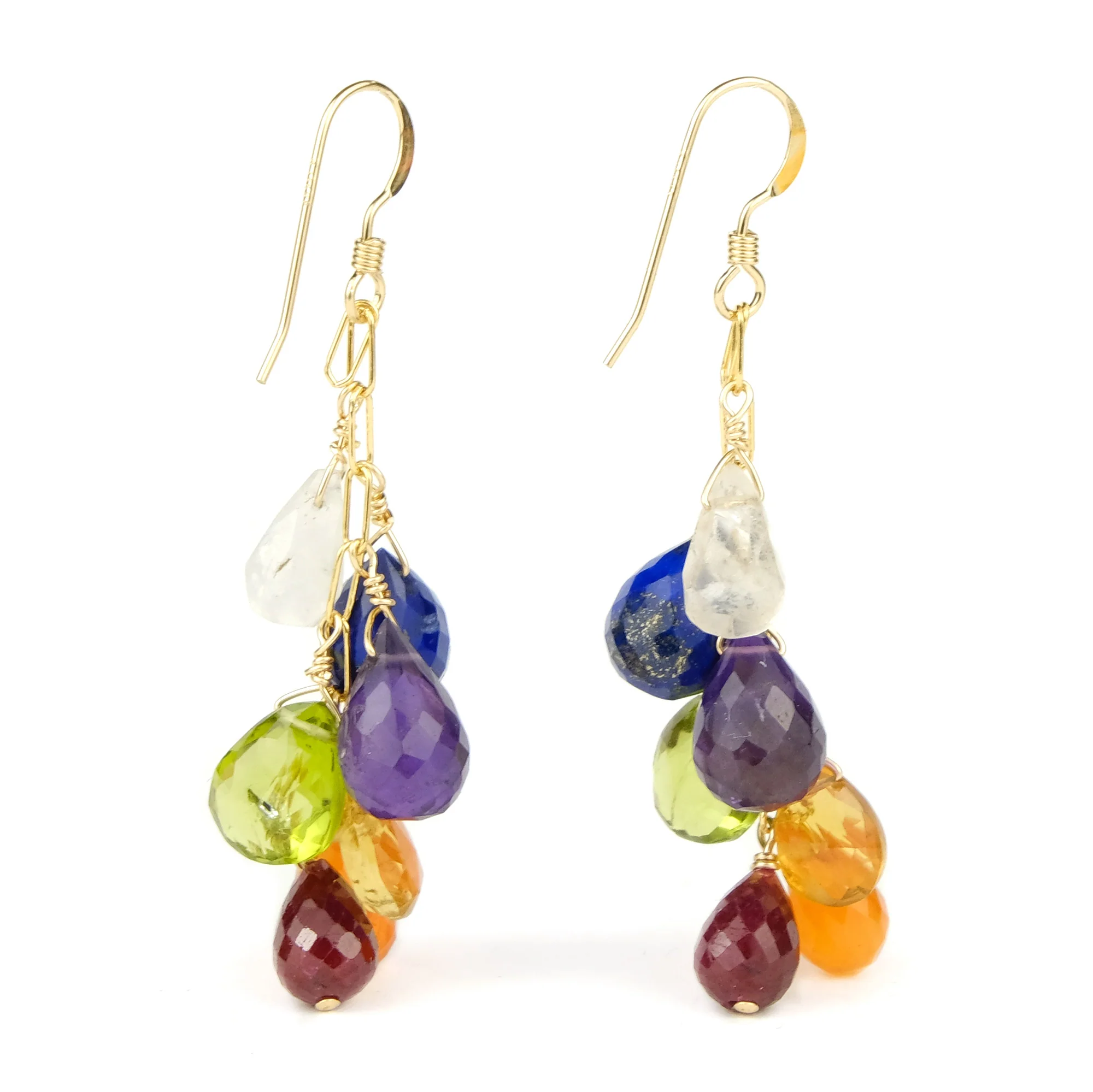 Chakra Earrings with Gold Filled French Ear Wires - Image 2