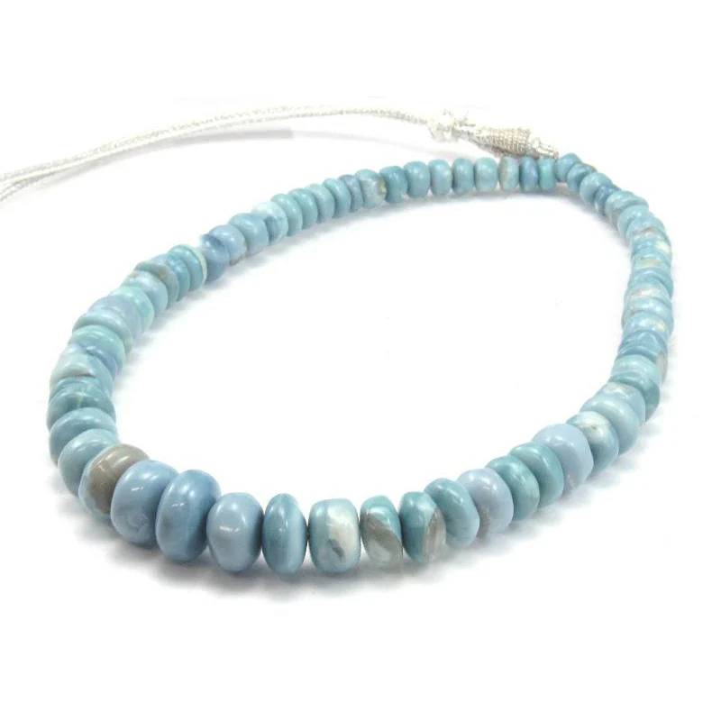 Chalcedony Opals Medium Rondelles Strand - Image 3