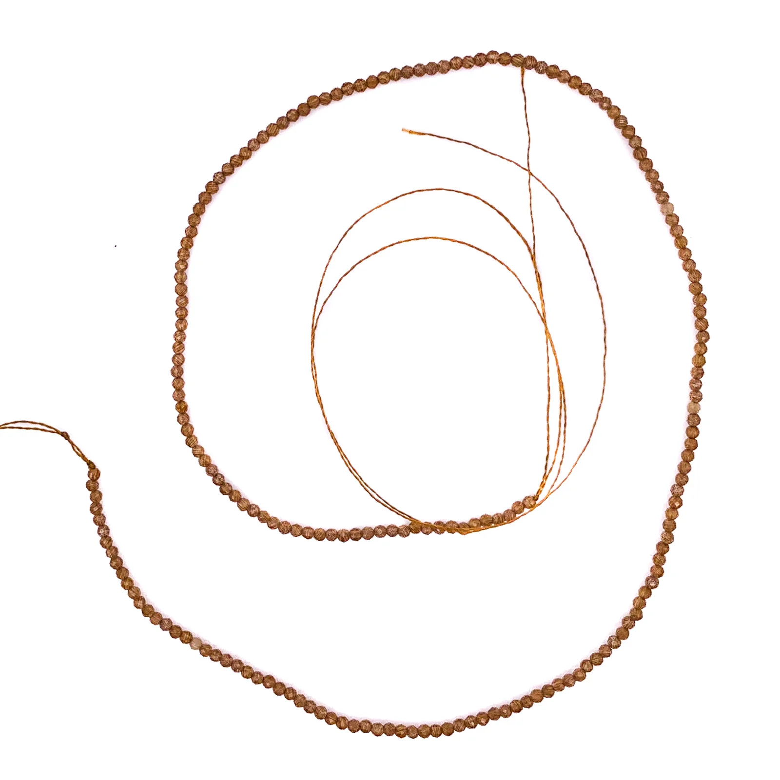 Chalcedony Whisky 2mm Faceted Rounds Bead Strand - Image 2