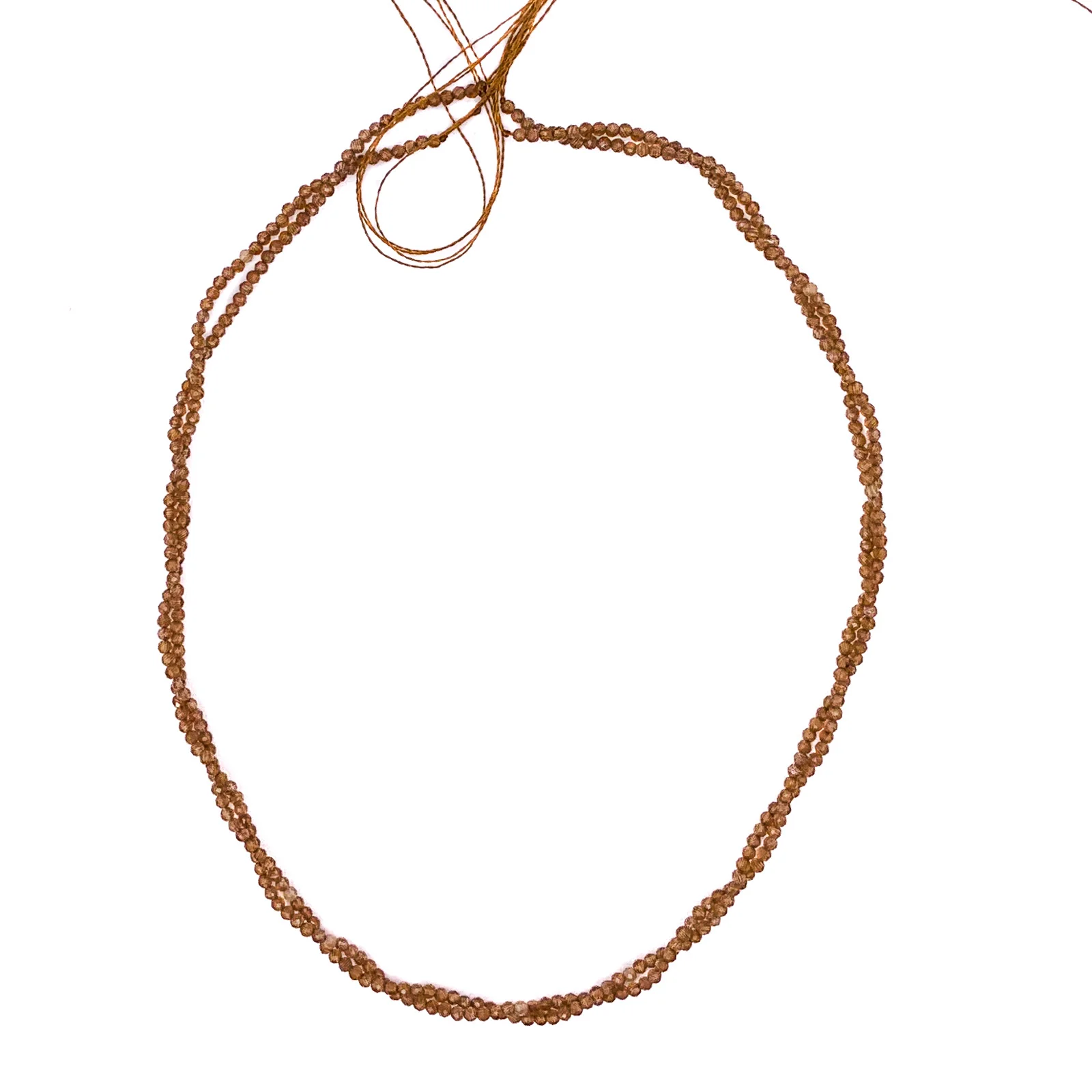 Chalcedony Whisky 2mm Faceted Rounds Bead Strand - Image 6