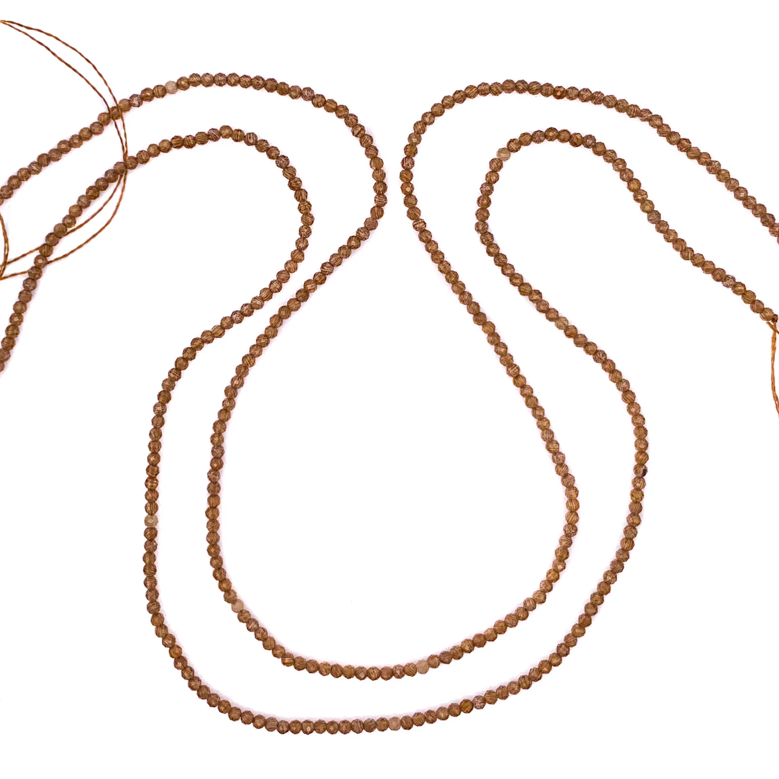 Chalcedony Whisky 2mm Faceted Rounds Bead Strand - Image 7