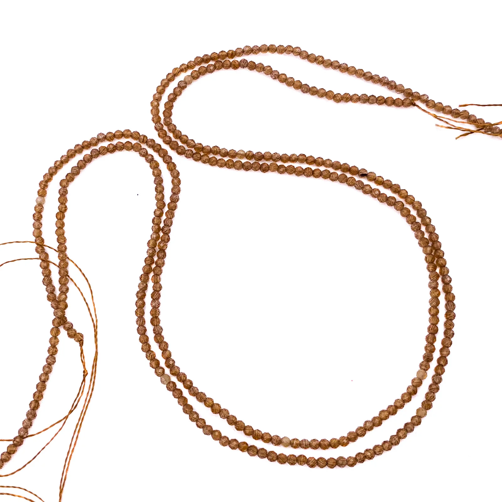 Chalcedony Whisky 2mm Faceted Rounds Bead Strand - Image 8