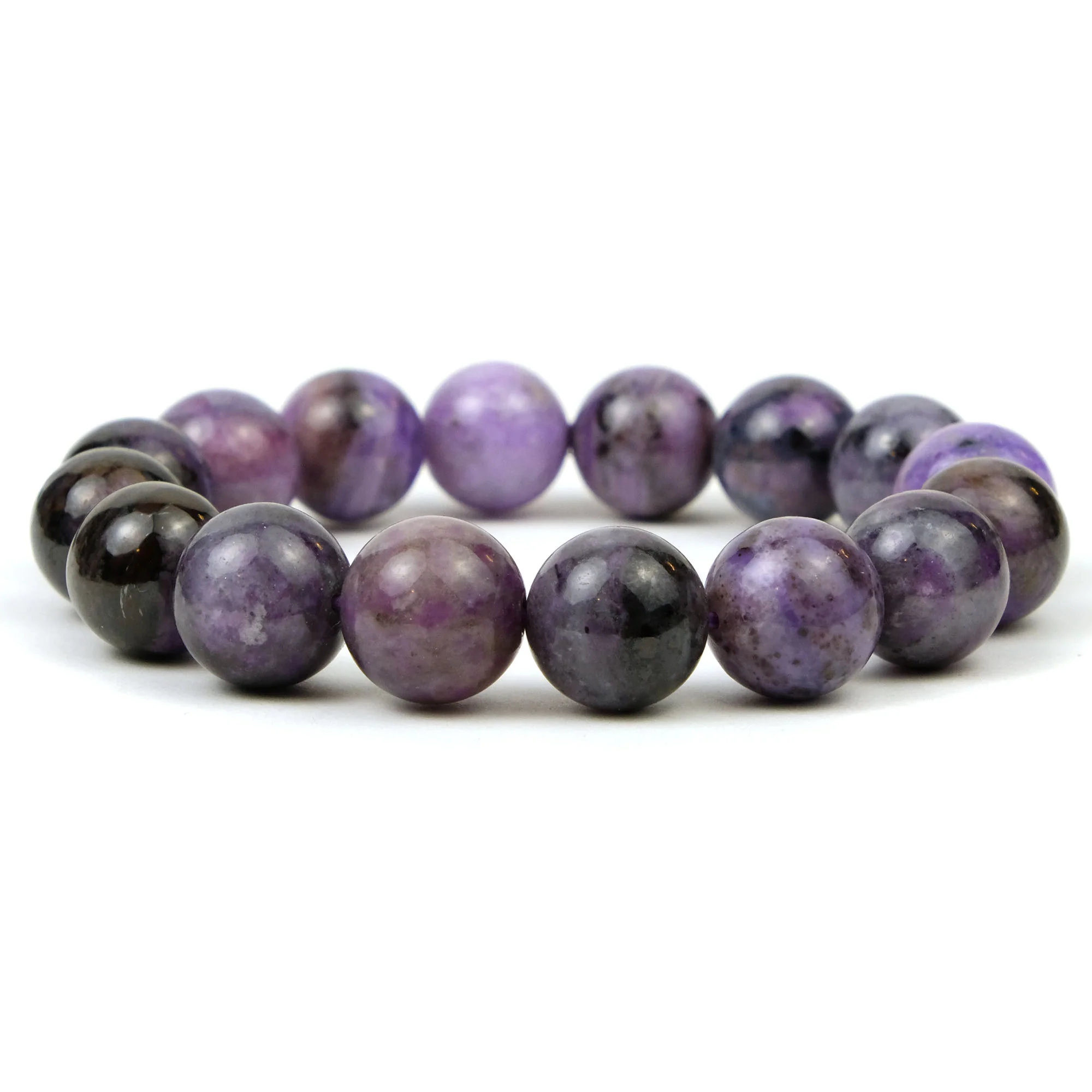 Charoite Stretch Bracelet 12mm - Image 2