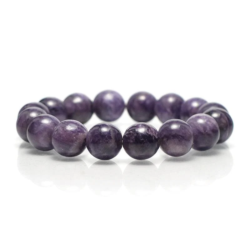 Charoite Stretch Bracelet 8mm, 12mm, 14mm - Image 8