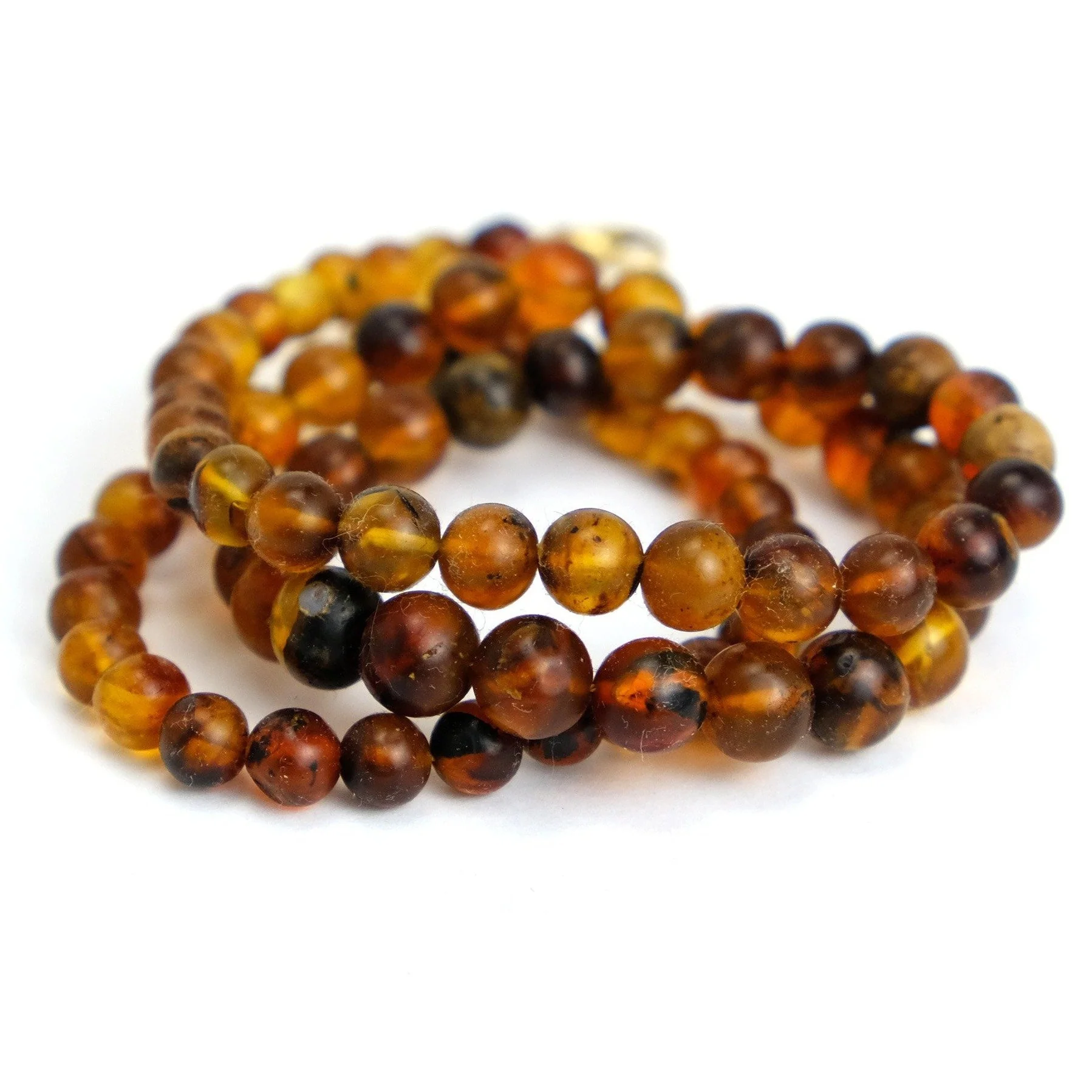 Chin State Root Amber Strand Necklace #2 - Image 2