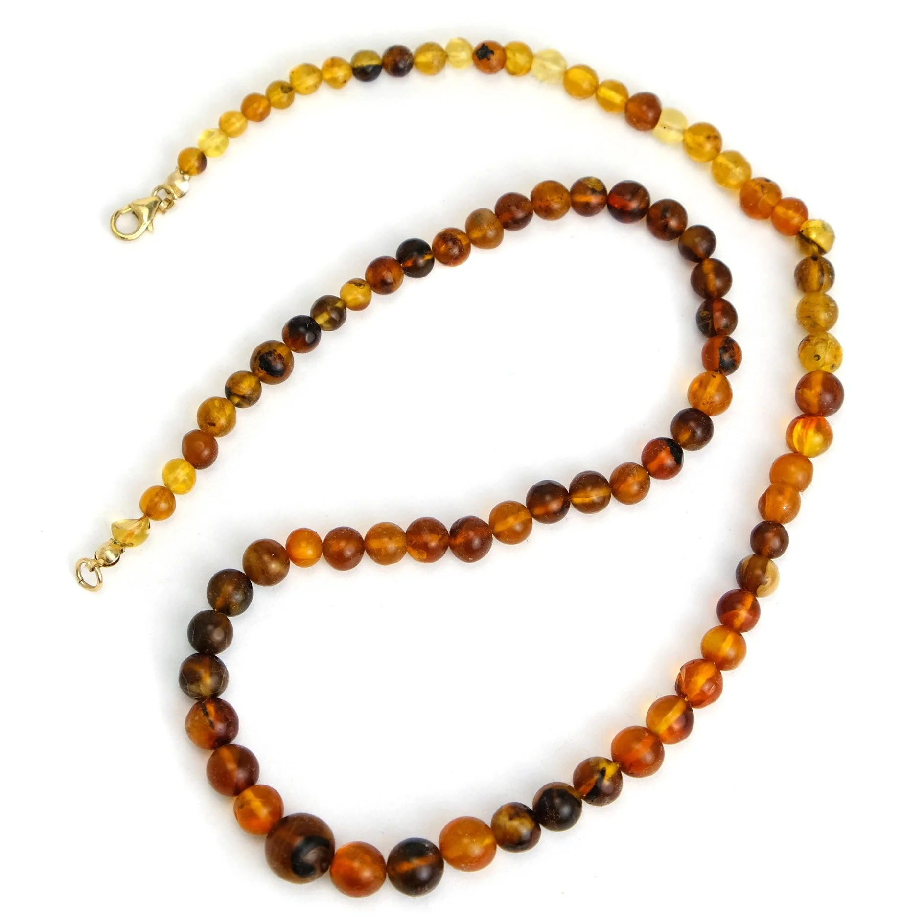 Chin State Root Amber Strand Necklace #3 - Image 2