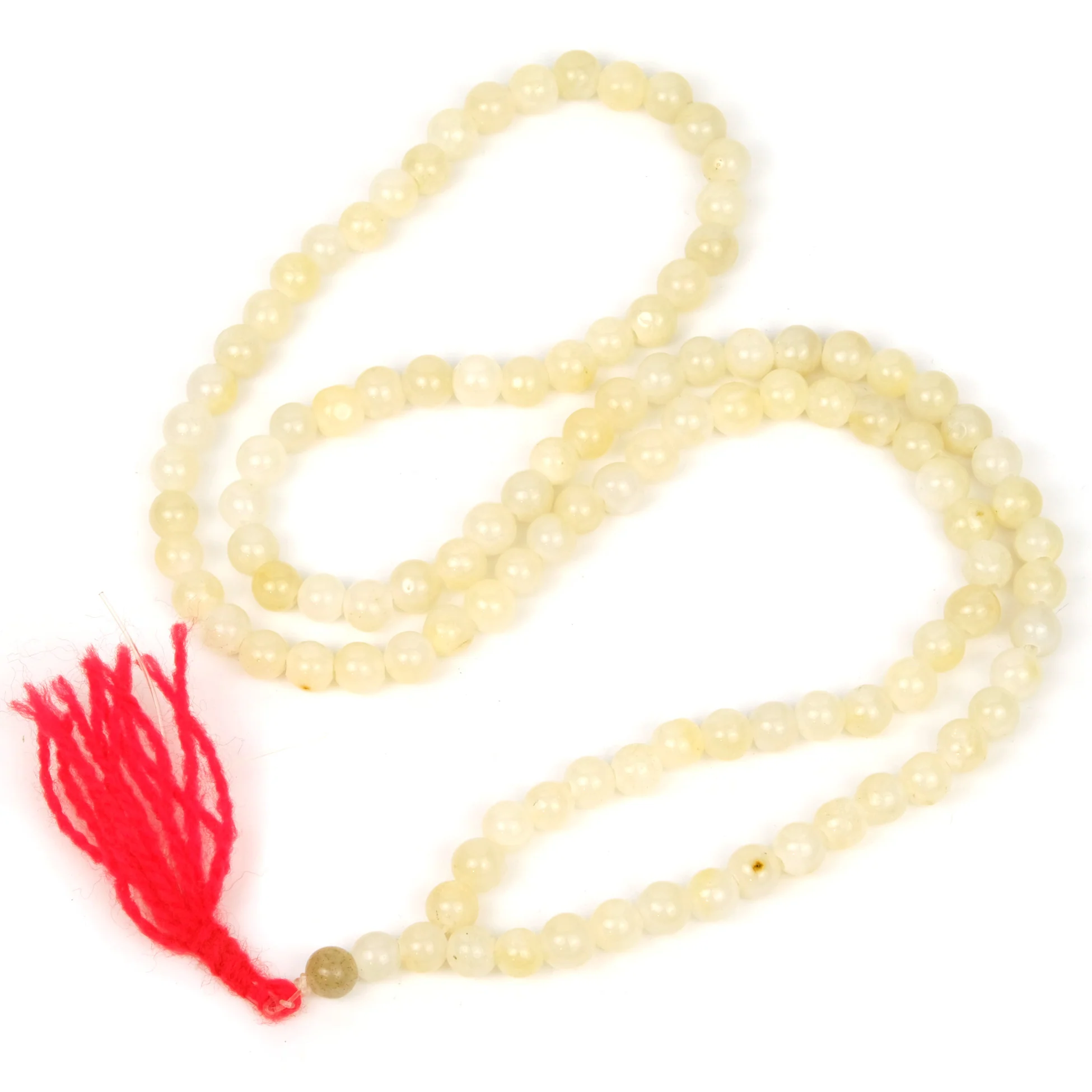 Chinese Golden White Nephrite 10mm Mala - Image 3