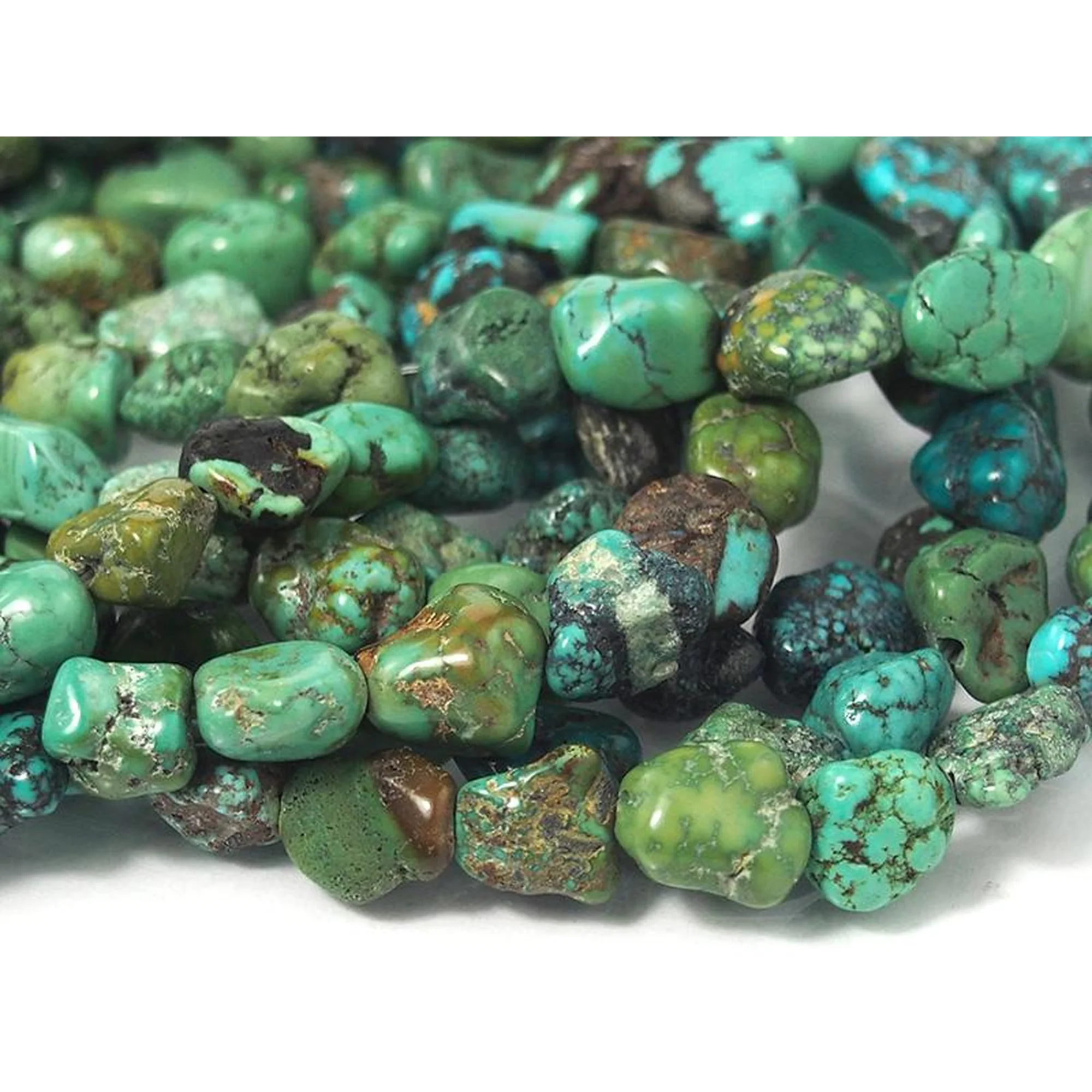 Tibetan Turquoise Nugget Strand Small - Image 2