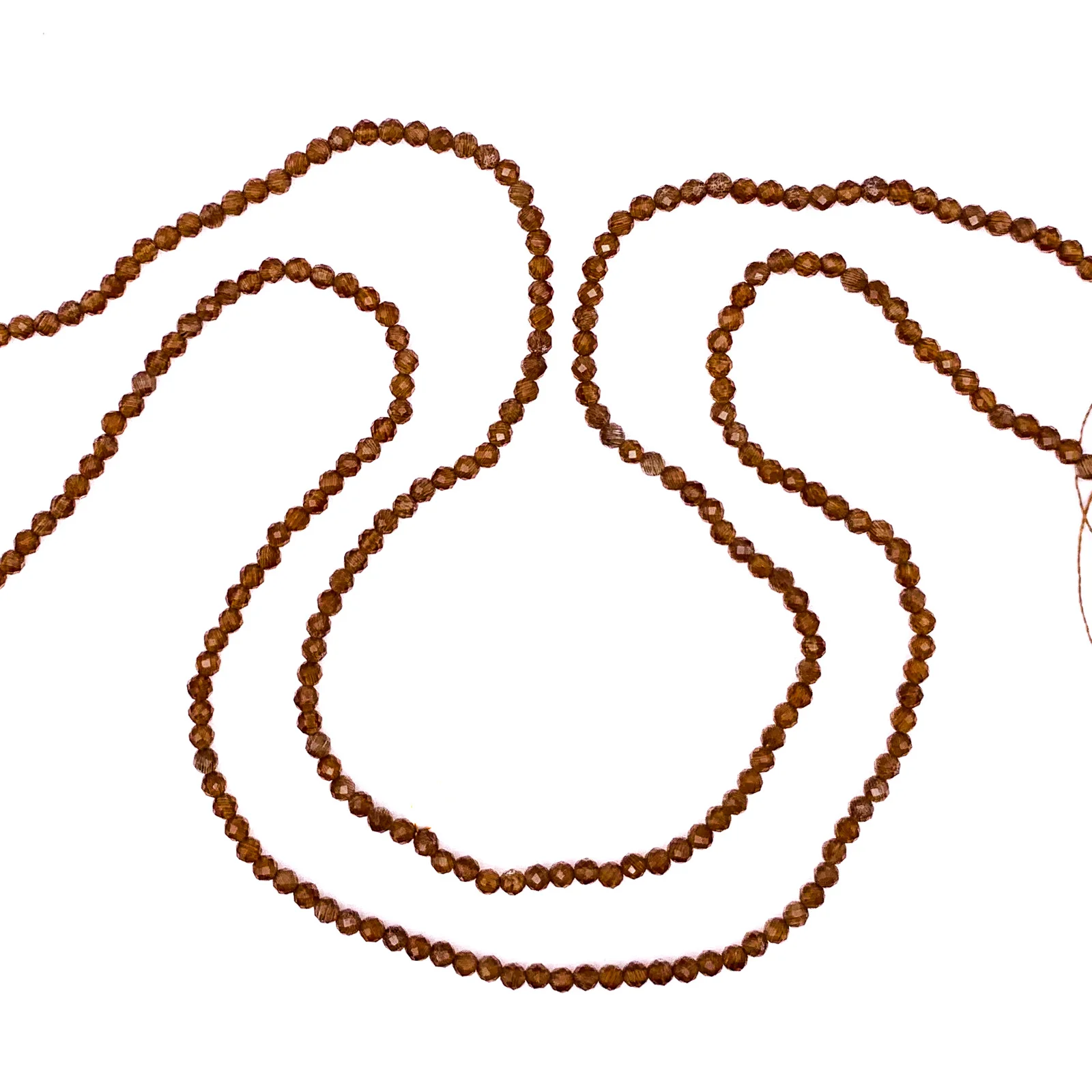 Chocolate Moonstone 3mm Faceted Rounds Bead Strand - Image 5