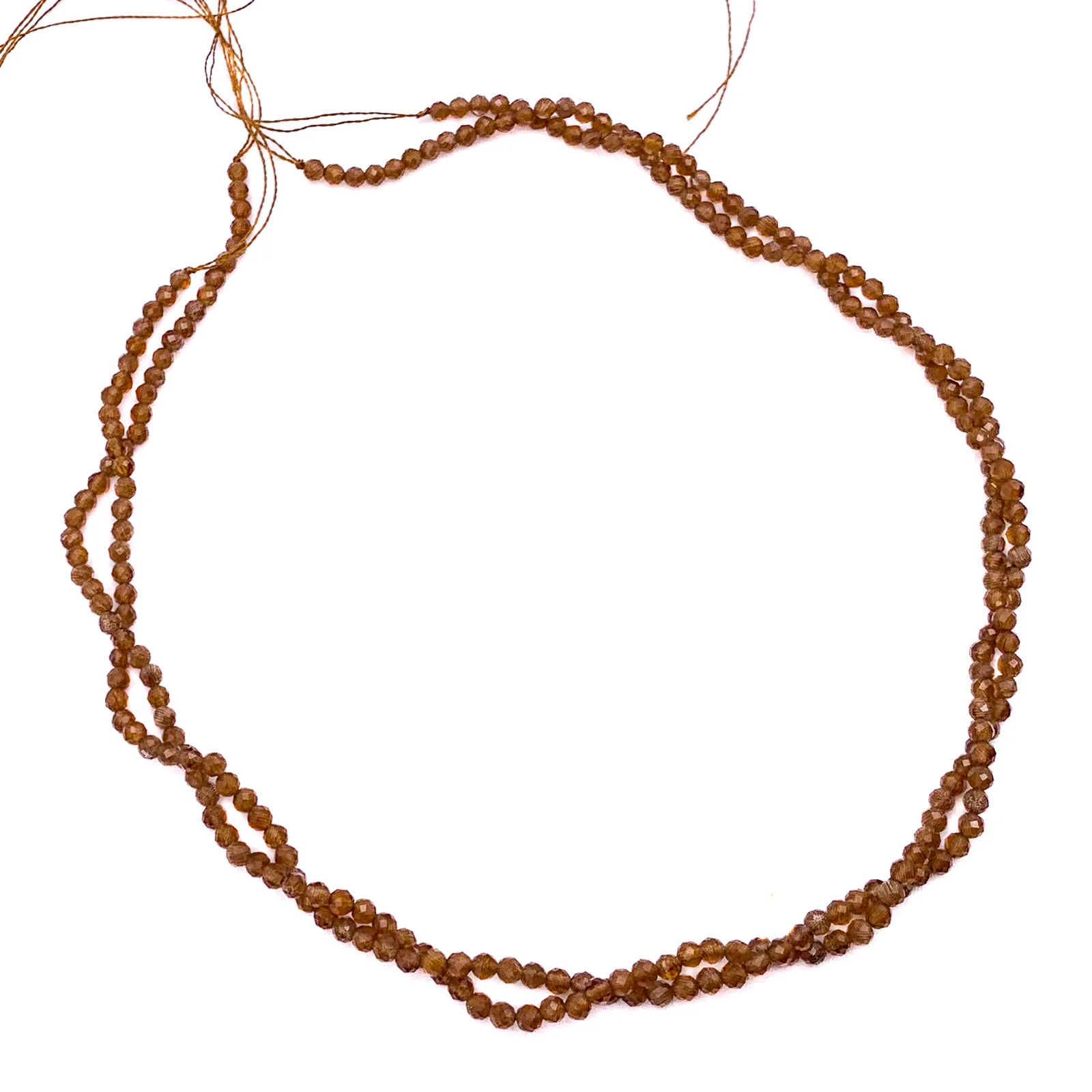 Chocolate Moonstone 3mm Faceted Rounds Bead Strand - Image 8