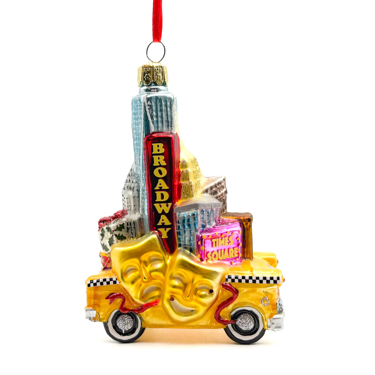Christmas In New York Glass Ornament - Image 2