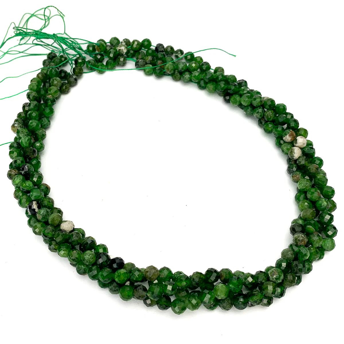Chromium Diopside Siberian 6mm Faceted Rounds - Image 4