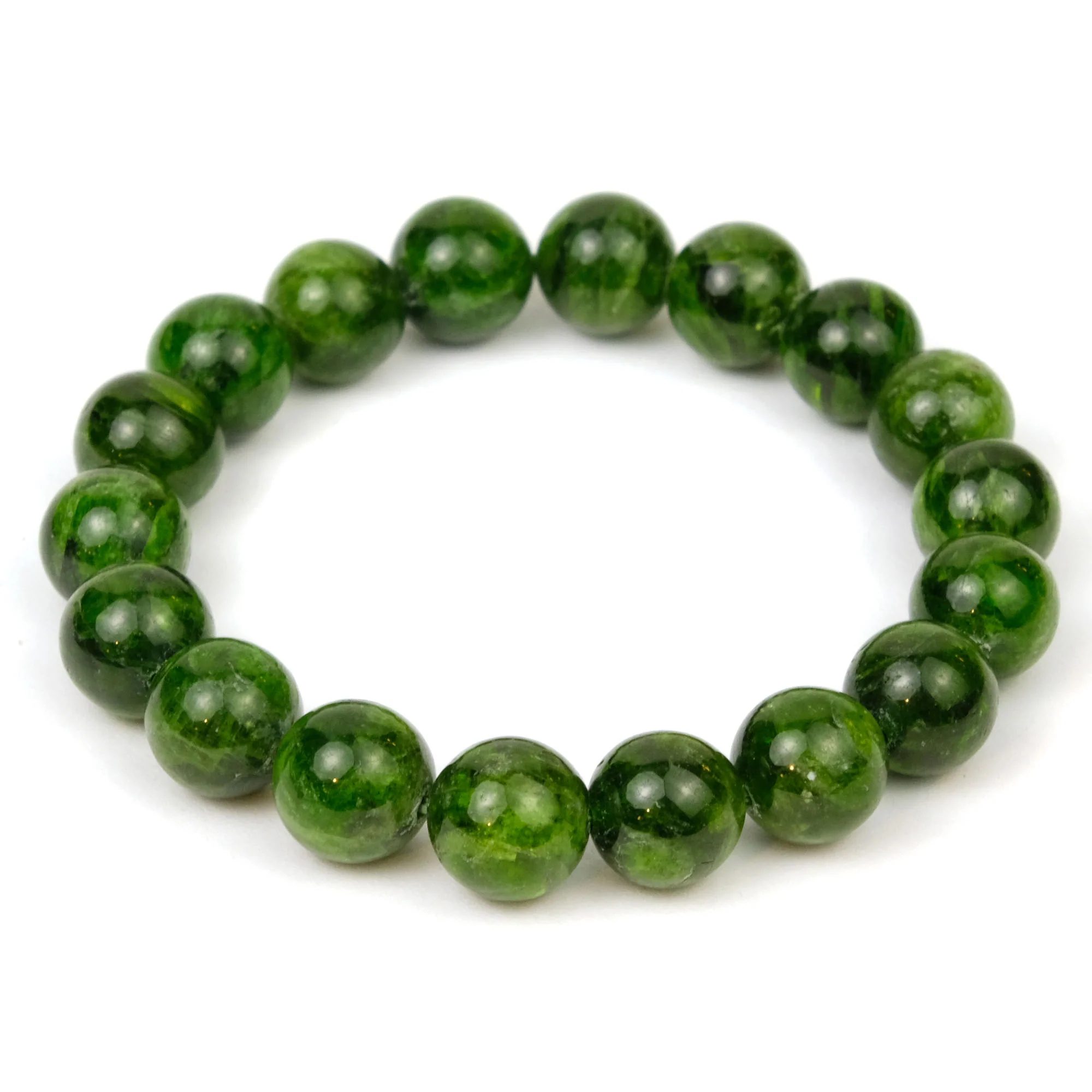 Chromium Diopside Stretch Bracelet 10mm - Image 2