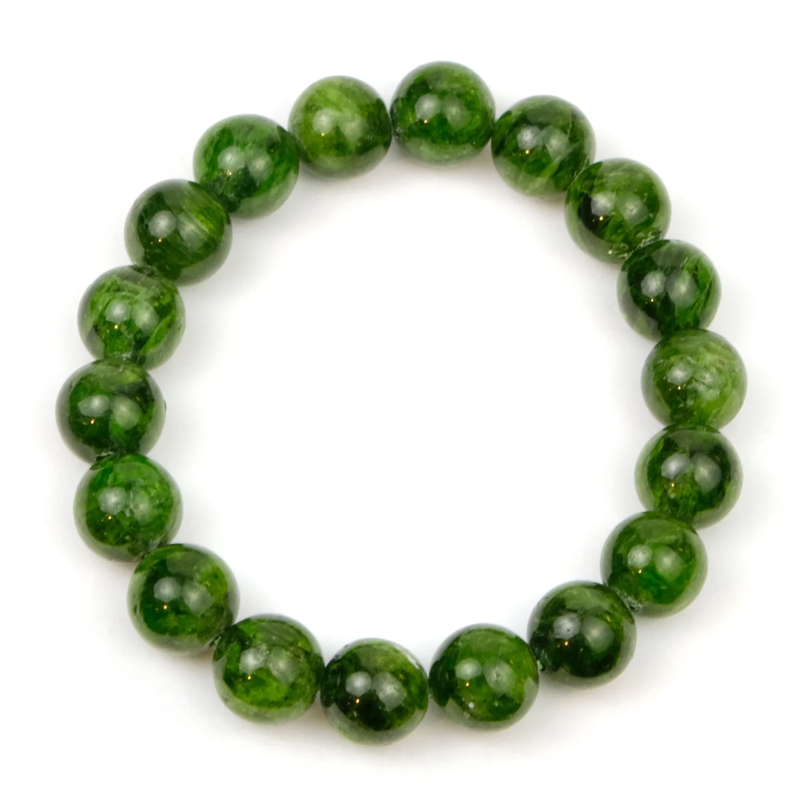 Chromium Diopside Stretch Bracelet 10mm - Image 3