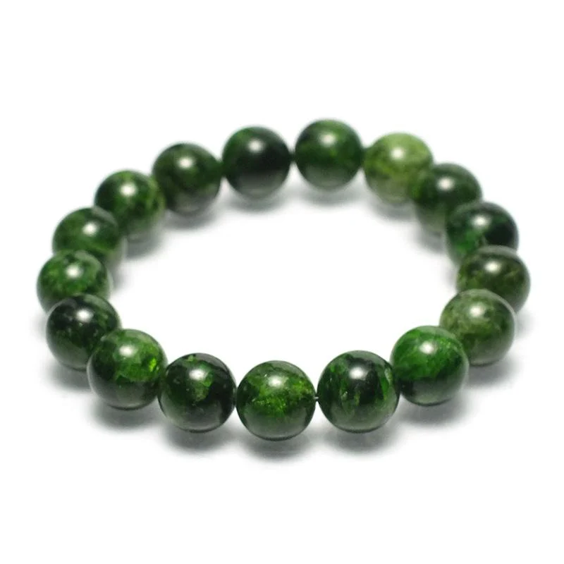 Chromium Diopside Stretch Bracelet 12mm - Image 4