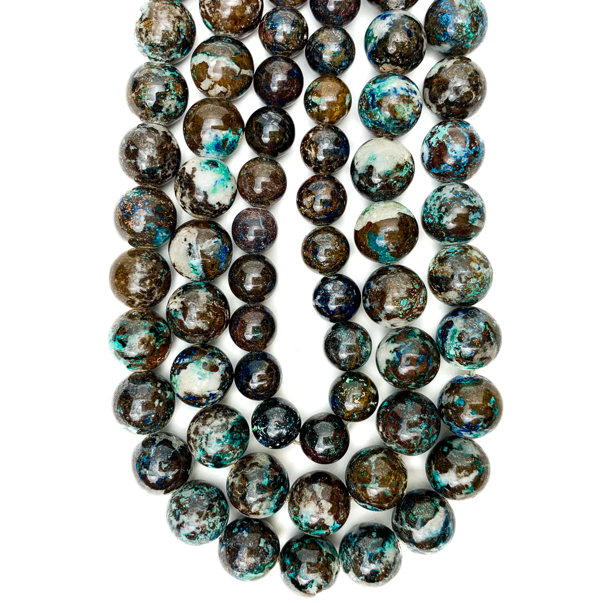 Chrysocolla 8mm & 10mm Smooth Rounds - Image 2