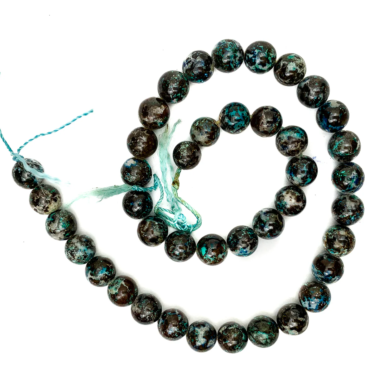 Chrysocolla 8mm & 10mm Smooth Rounds - Image 4