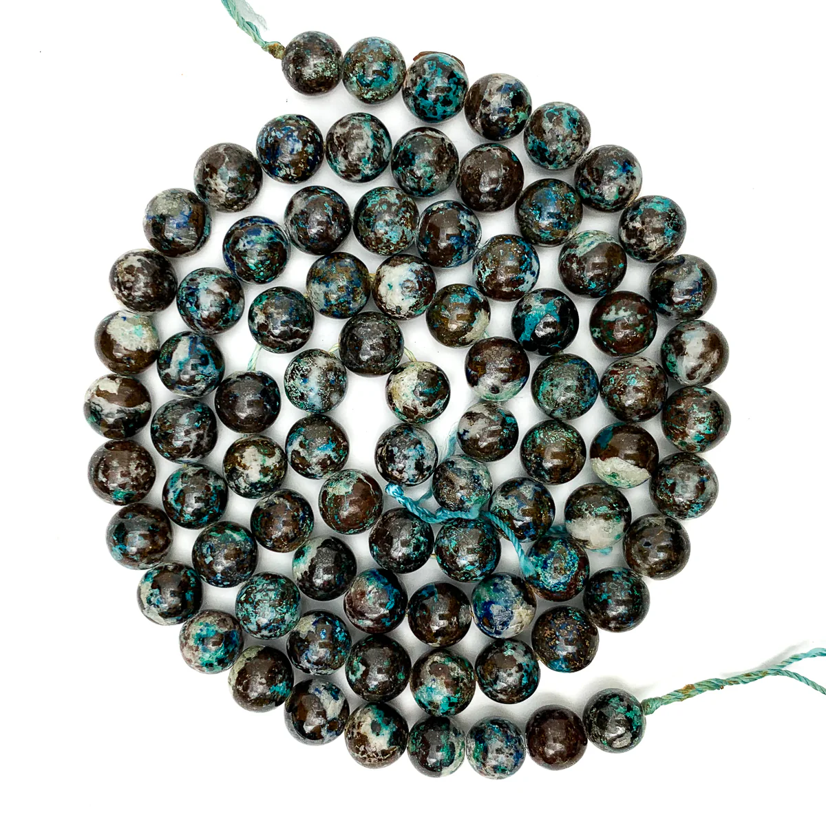 Chrysocolla 8mm & 10mm Smooth Rounds - Image 5