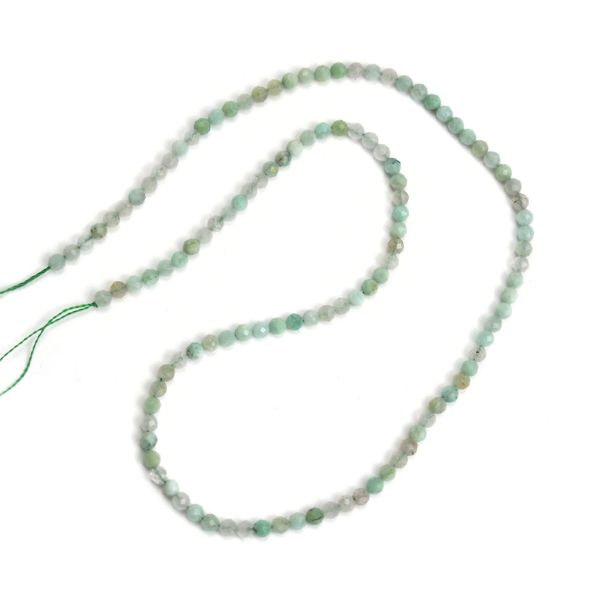 Chrysoprase 3mm Faceted Rounds - Image 2