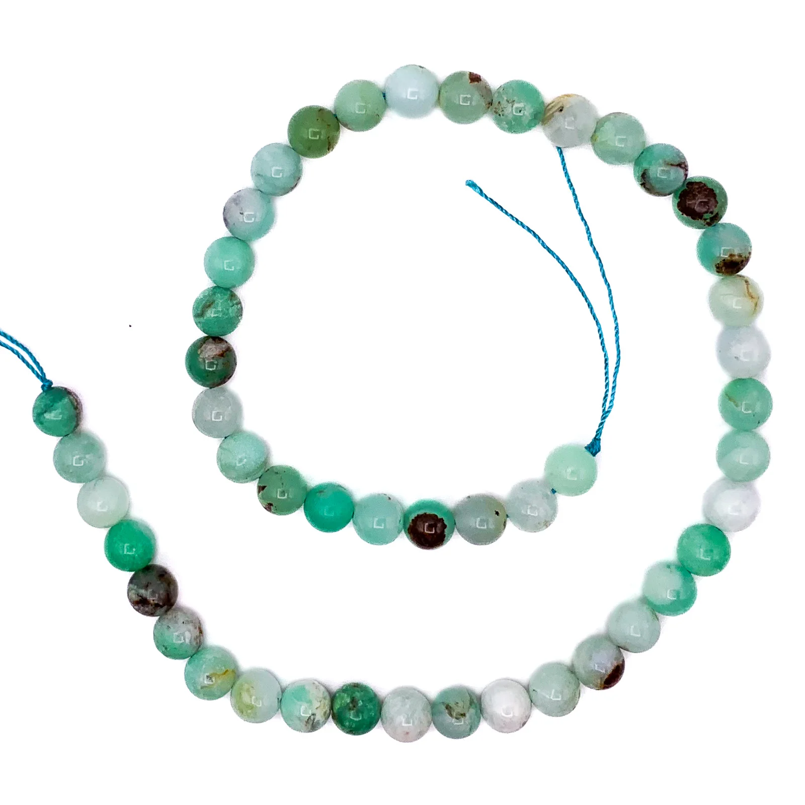 Chrysoprase 8.5mm Smooth Rounds Bead Strand - Image 2