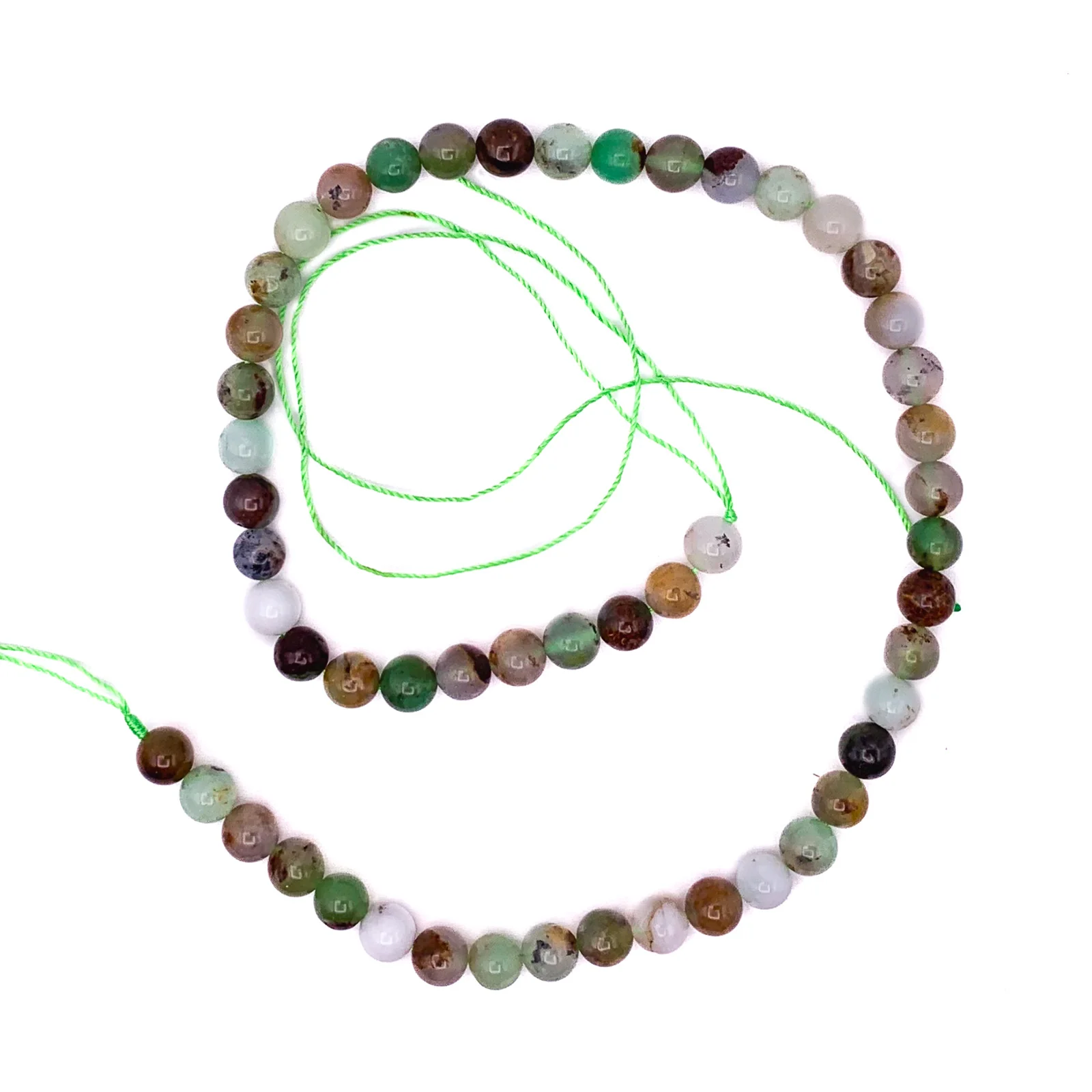 Chrysoprase 8mm Smooth Rounds Bead Strand - Image 2