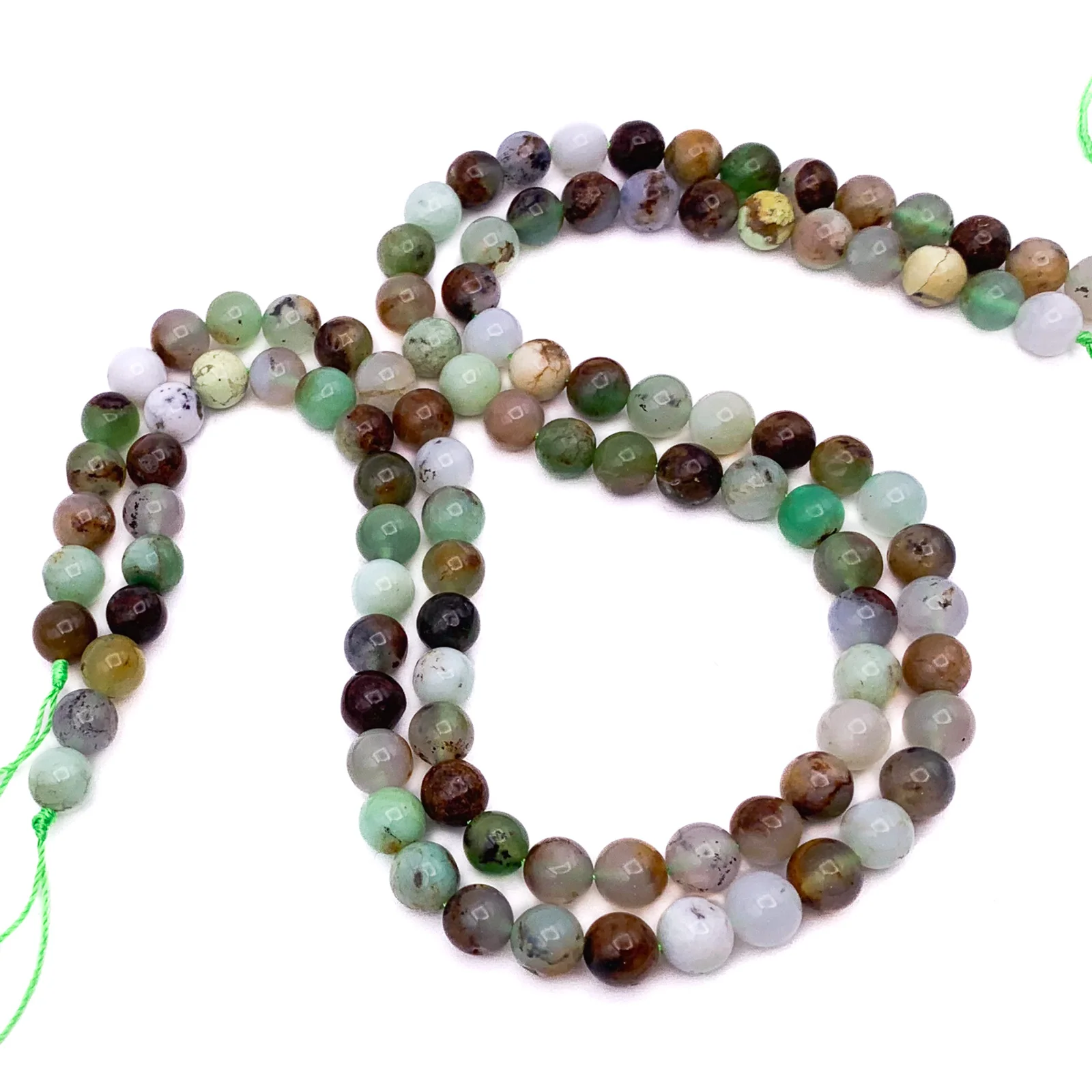 Chrysoprase 8mm Smooth Rounds Bead Strand - Image 4