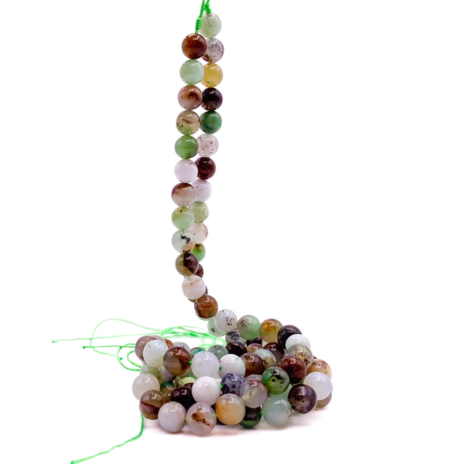 Chrysoprase 8mm Smooth Rounds Bead Strand - Image 6