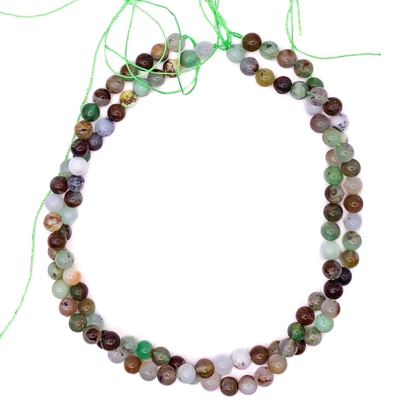 Chrysoprase 8mm Smooth Rounds Bead Strand - Image 8