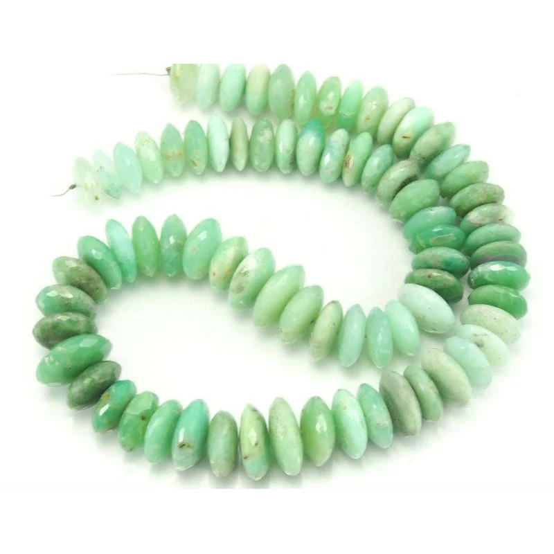 Chrysoprase German Cut Discs Bead Strand - Image 2