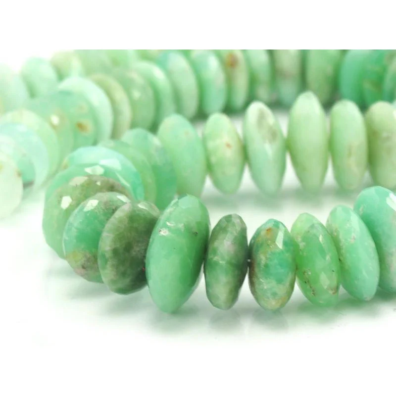 Chrysoprase German Cut Discs Bead Strand - Image 3