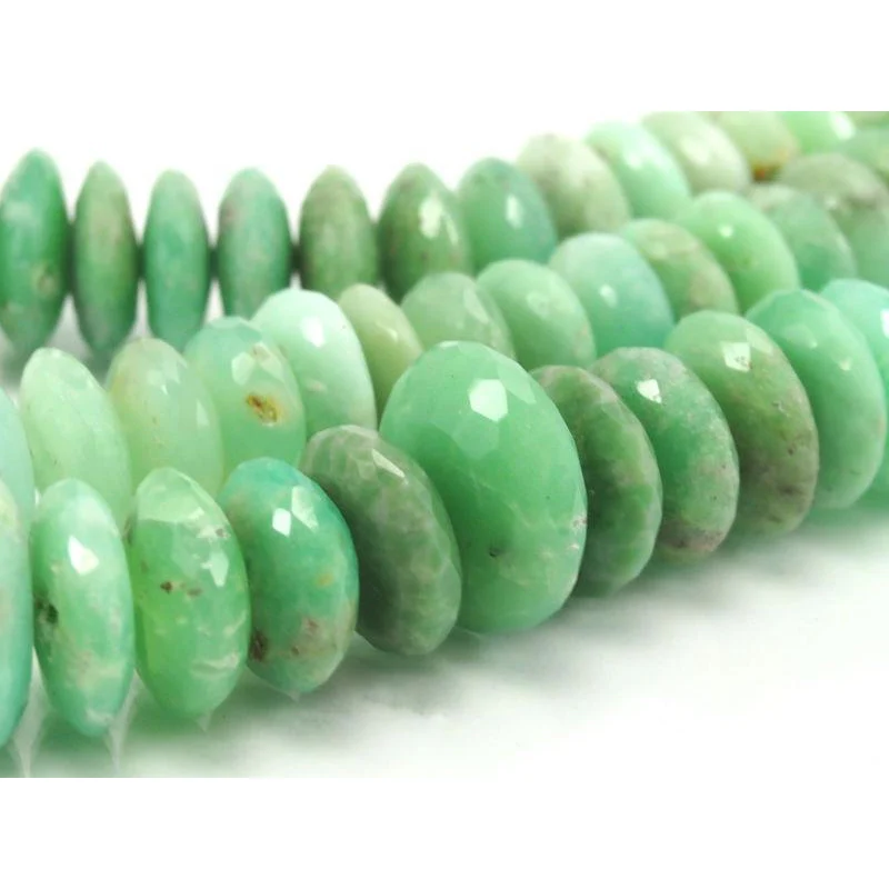 Chrysoprase German Cut Discs Bead Strand - Image 4