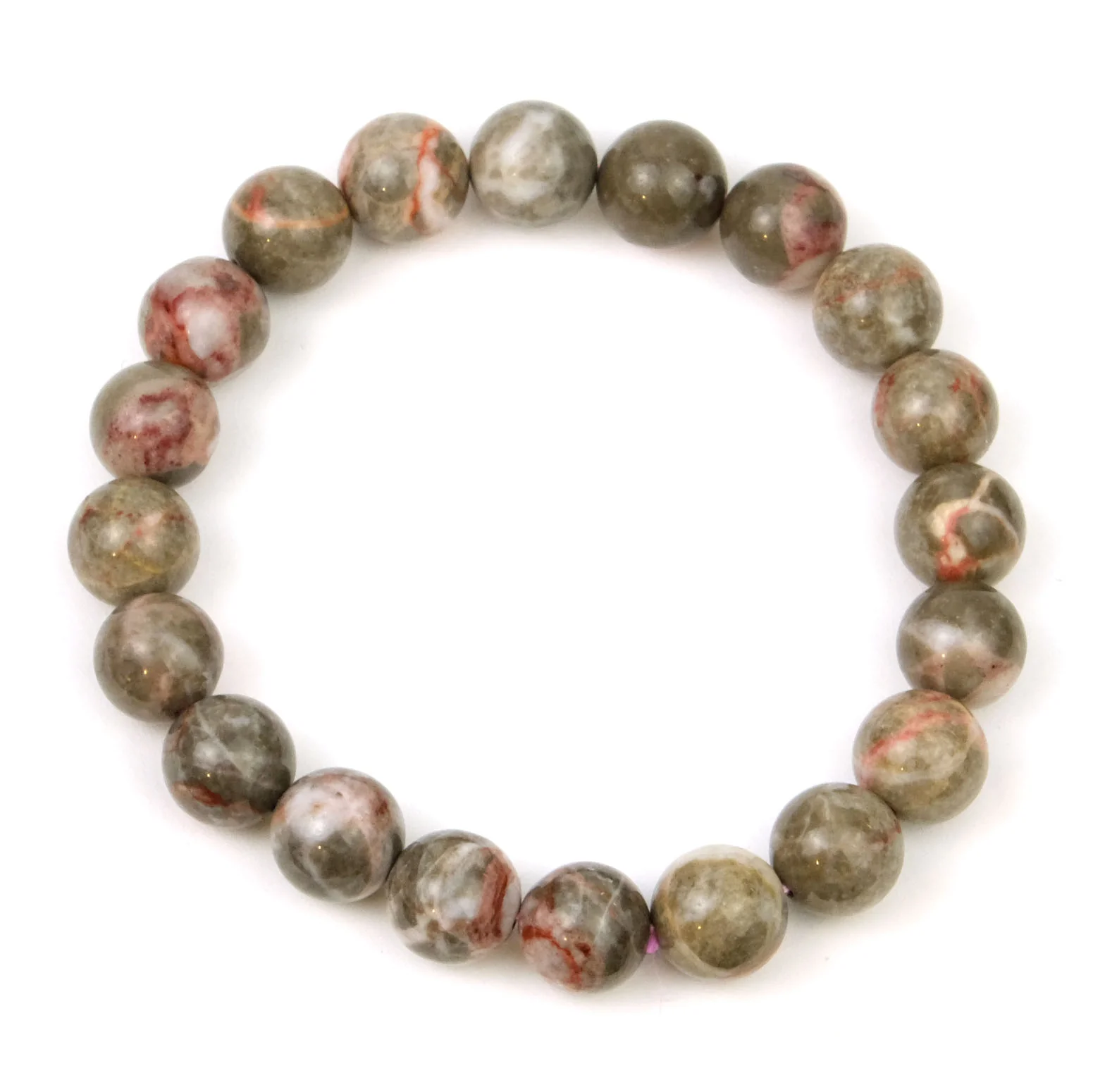 Cinnabar Stretch Bracelet 10mm - Image 3
