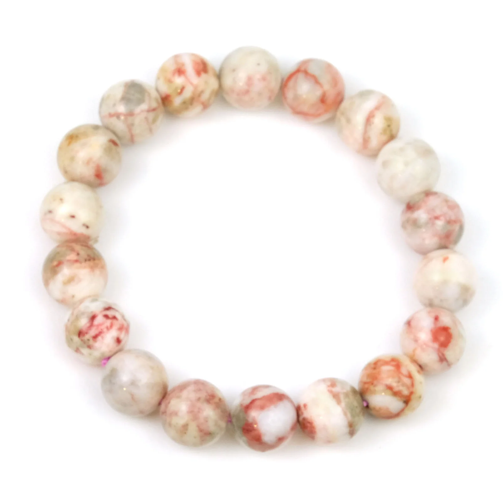 Cinnabar Stretch Bracelet 11mm - Image 3