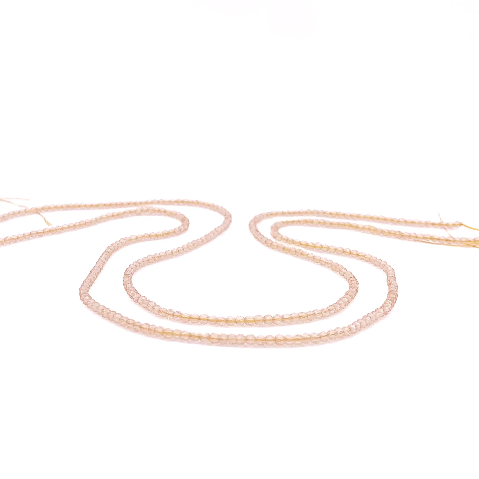 Citrine 2mm Faceted Rounds Bead Strand - Image 3