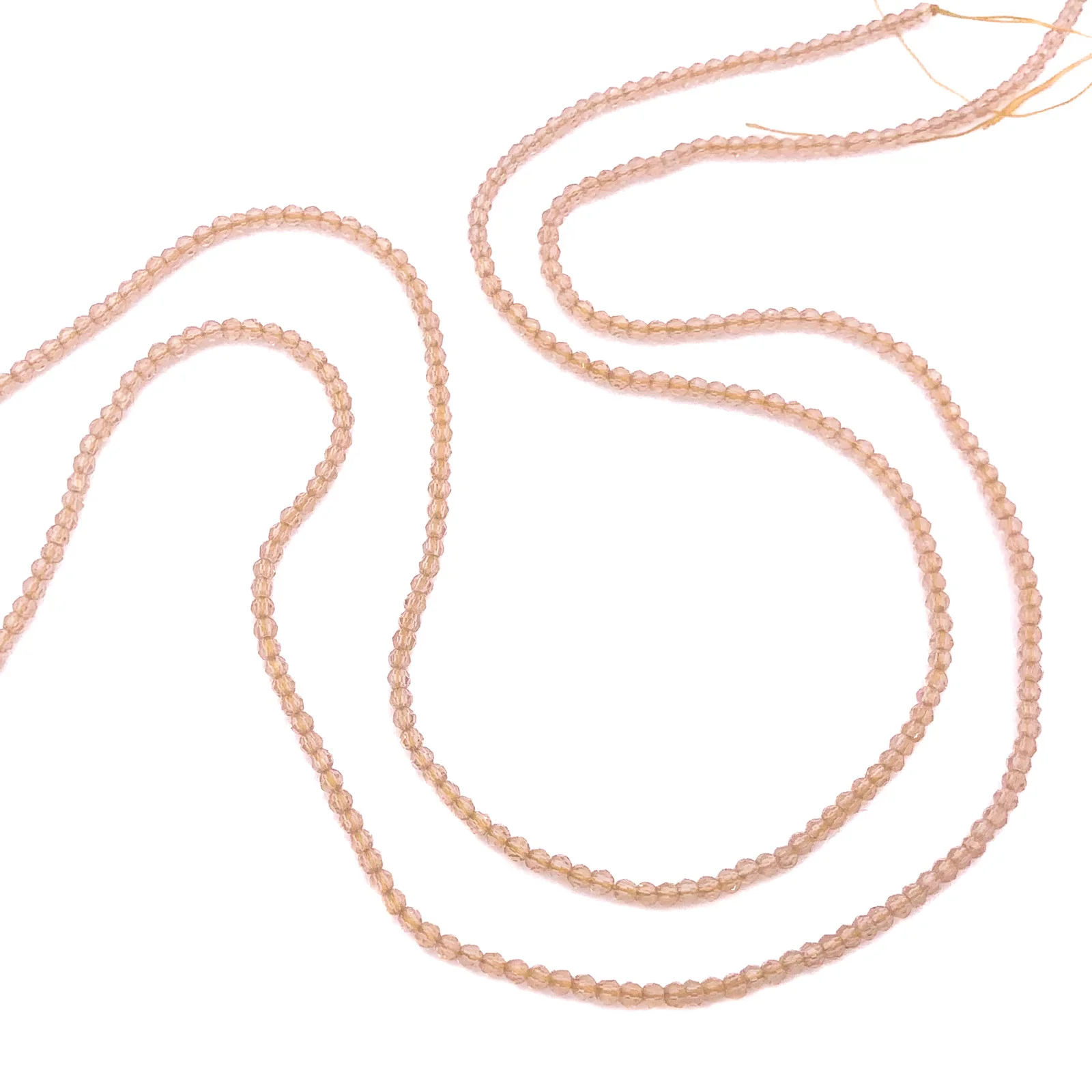 Citrine 2mm Faceted Rounds Bead Strand - Image 4