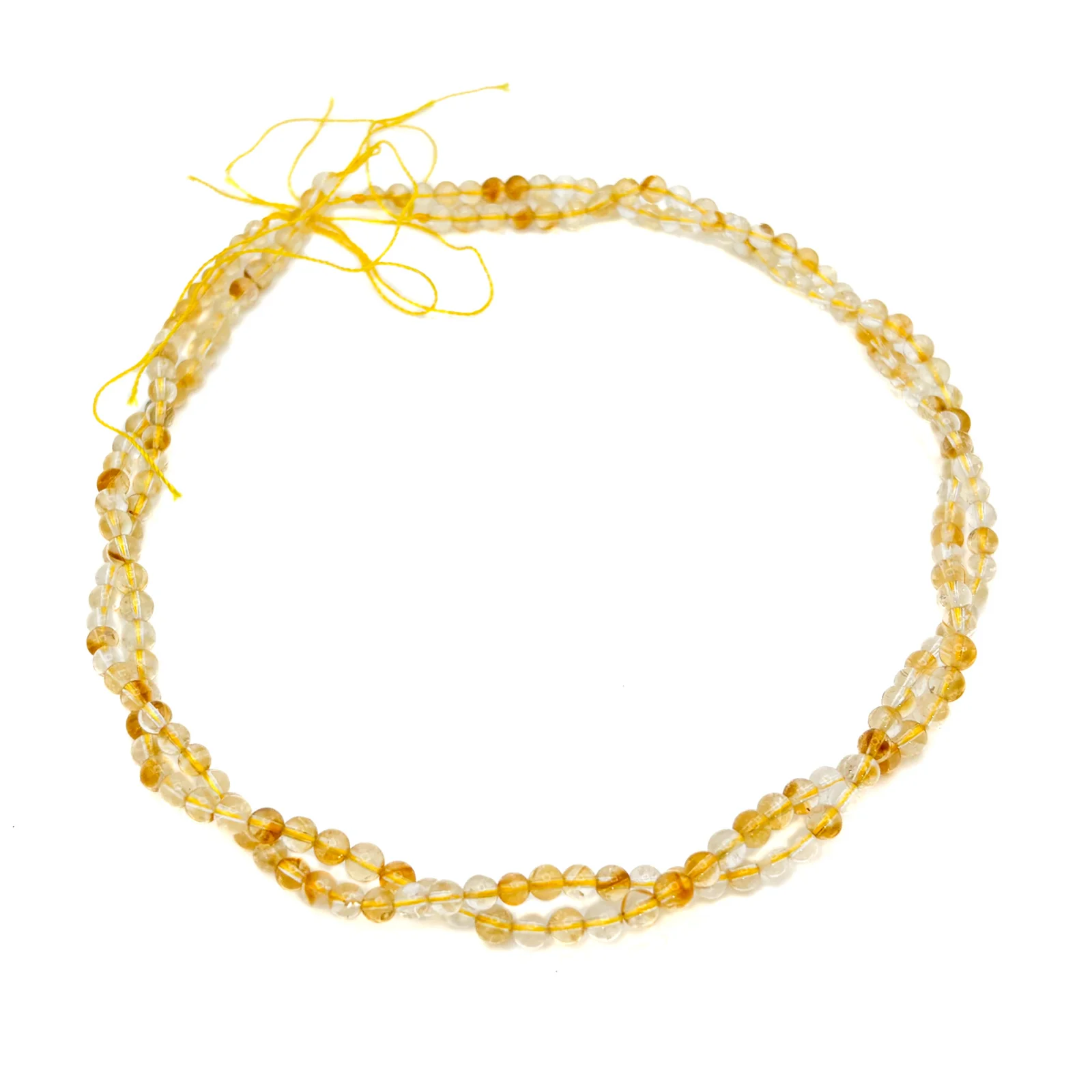 Citrine 4mm Smooth Rounds Bead Strand - Image 10
