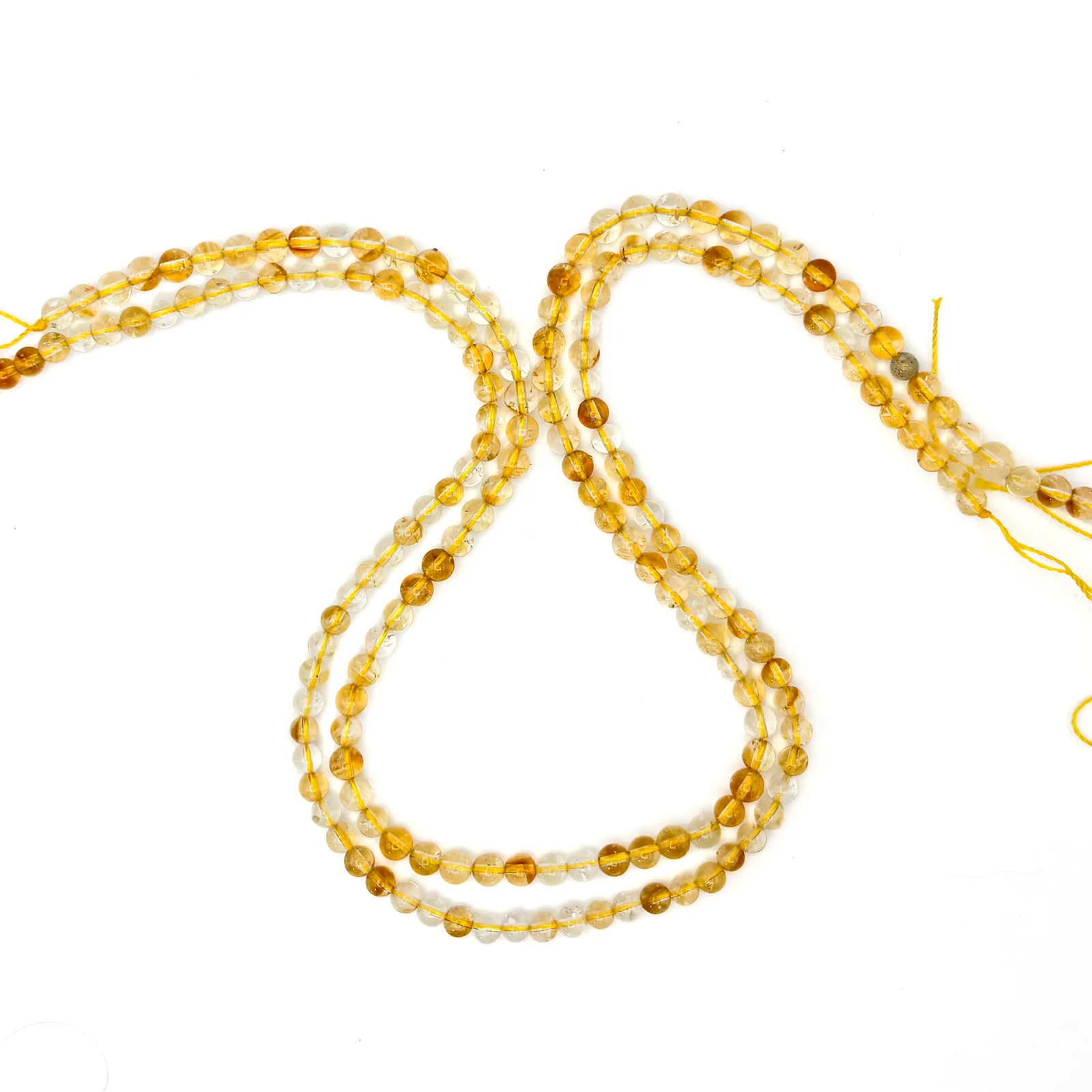 Citrine 4mm Smooth Rounds Bead Strand - Image 6