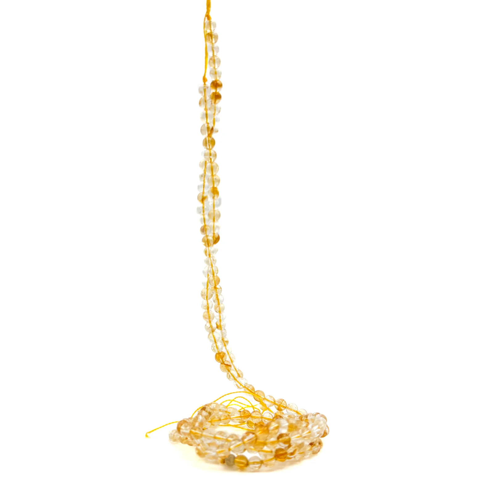 Citrine 4mm Smooth Rounds Bead Strand - Image 8